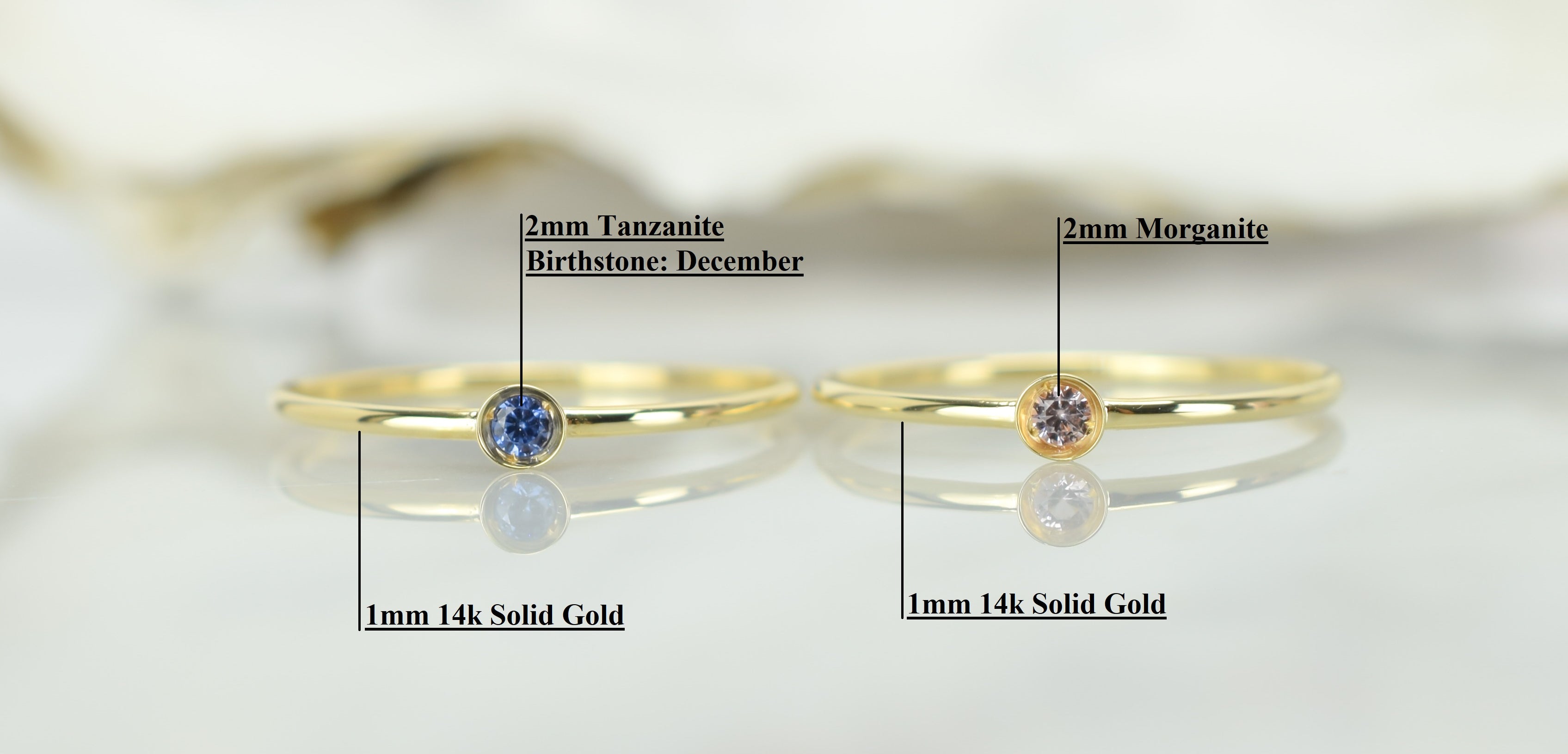 aanschruifring 14k tanzaniet, ring goud tanzaniet, blauwe ring goud