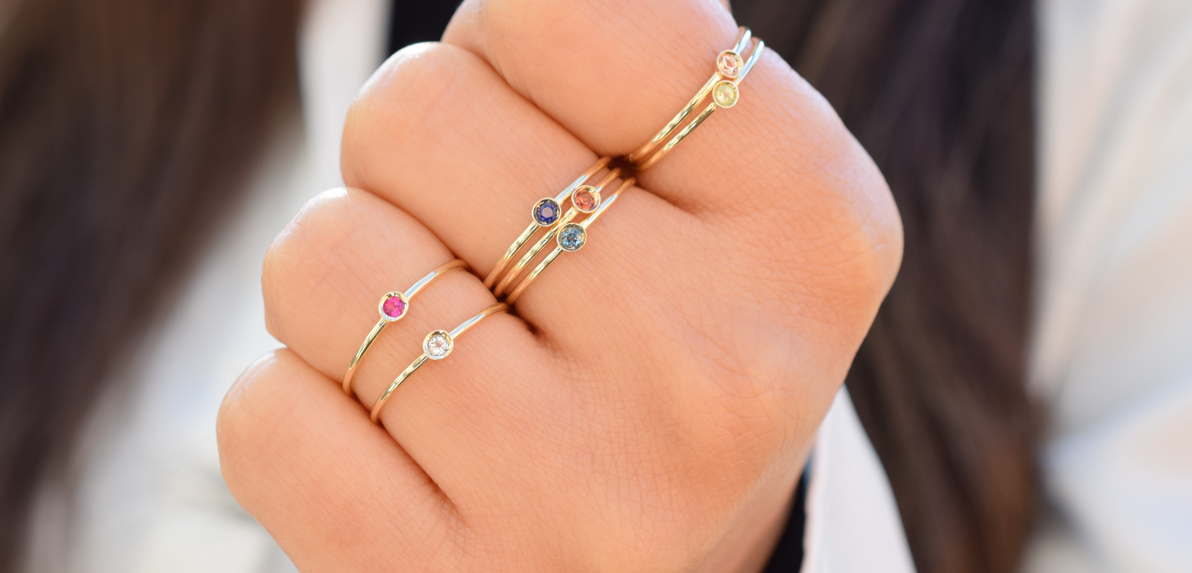 aanschruifring 14k tanzaniet, ring goud tanzaniet, blauwe ring goud