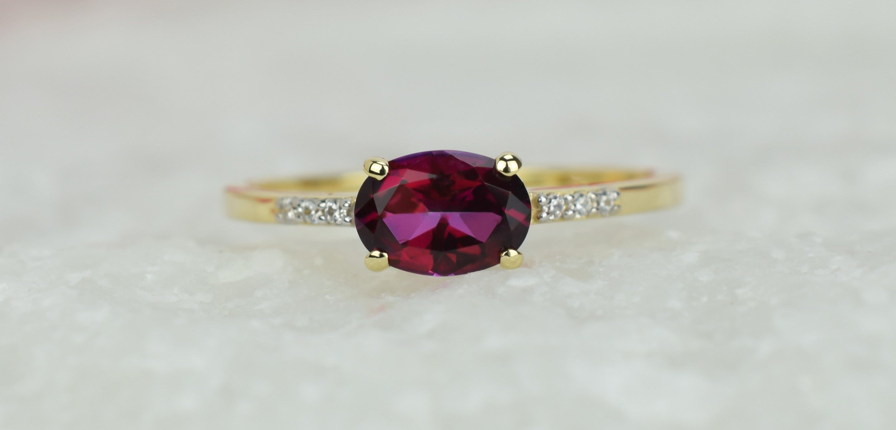 14k topaas ring, 14k rode topaas ring, swarovski ring, swarovski topaas ring, gouden topaas ring, swarovski gouden ring, 14k natuurlijke steen ring, birthstone ring, geboortesteen ring