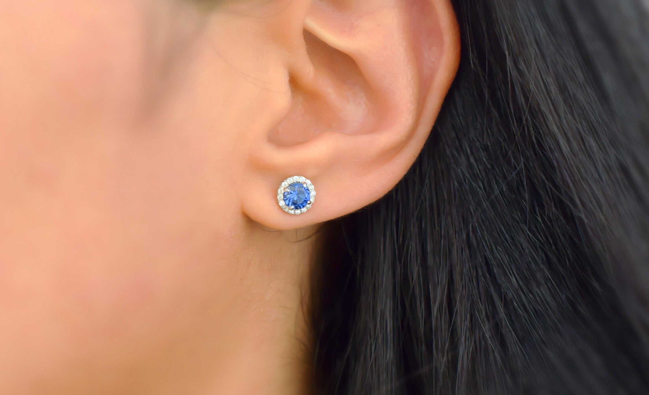 saffier oorbellen, 18k gouden saffier oorbellen, blauwe oorbellen, geboortesteen oorbellen, birthstone earrings, sapphire earrings gold, bemyjewels, sieraden, jewelry