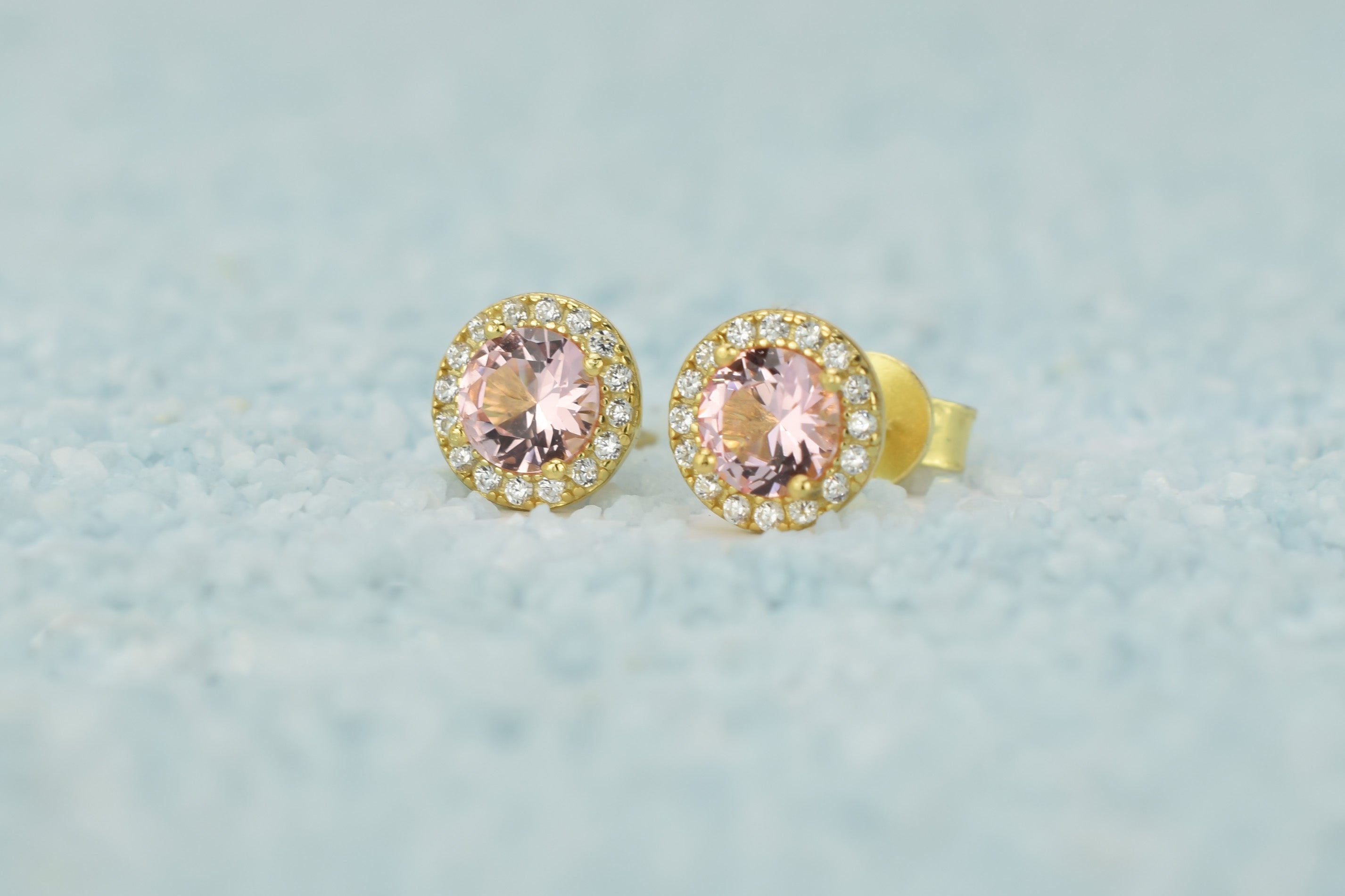 Morganiet stenen oorbellen, oorbellen morganite stenen, gouden morganiet oorbellen, roze oorbellen, natuurstenen oorbellen, ronde oorbellen, 18k oorbellen, morganiet roze oorbellen, roze gouden oorbellen, 18k rose gouden morganiet oorbellen, zilveren morganiet oorbellen, zilveren ronde oorbellen, zilveren 925 oorbellen natuurstenen, birthstone, geboorte stenen