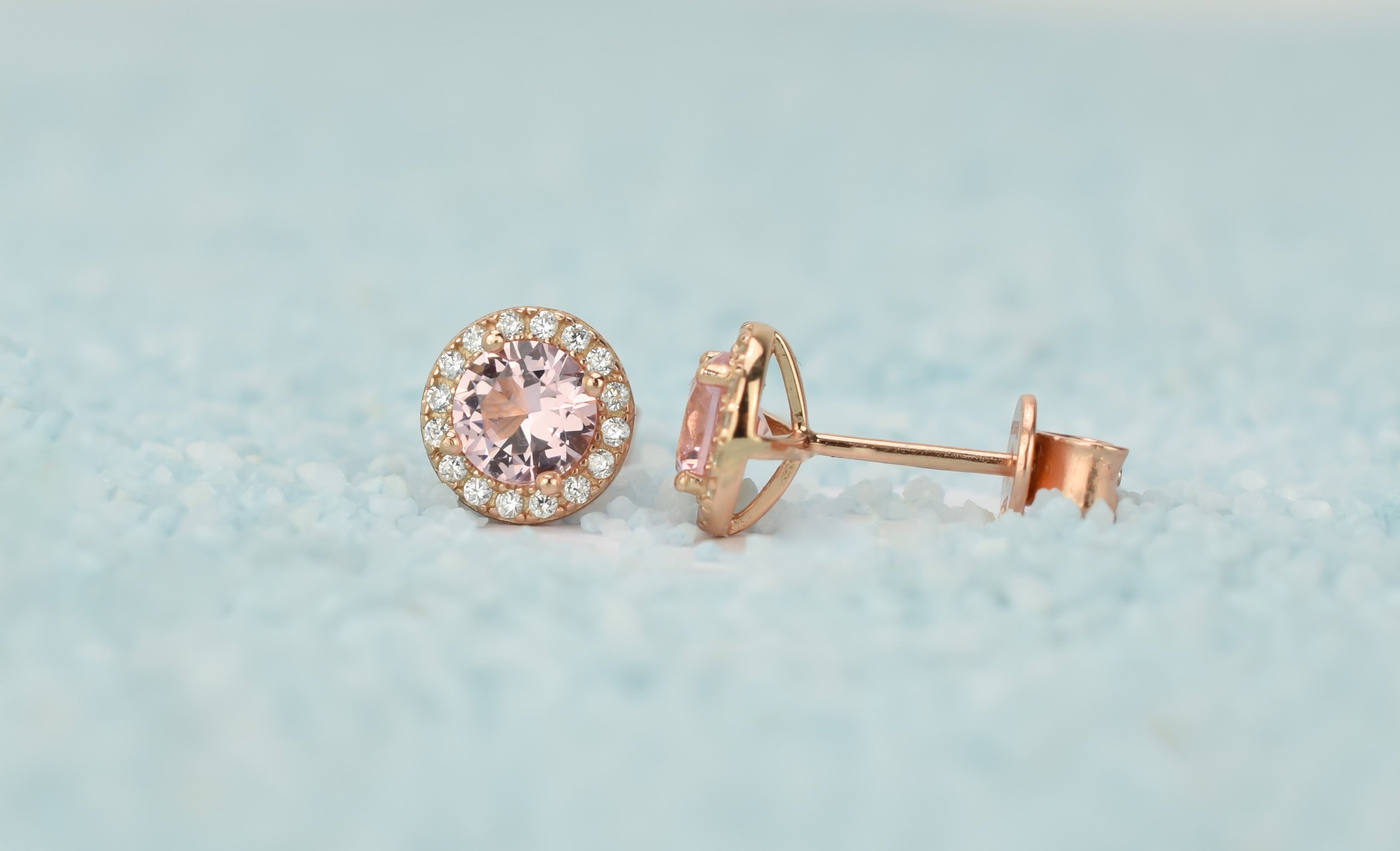 Morganiet stenen oorbellen, oorbellen morganite stenen, gouden morganiet oorbellen, roze oorbellen, natuurstenen oorbellen, ronde oorbellen, 18k oorbellen, morganiet roze oorbellen, roze gouden oorbellen, 18k rose gouden morganiet oorbellen, zilveren morganiet oorbellen, zilveren ronde oorbellen, zilveren 925 oorbellen natuurstenen, birthstone, geboorte stenen