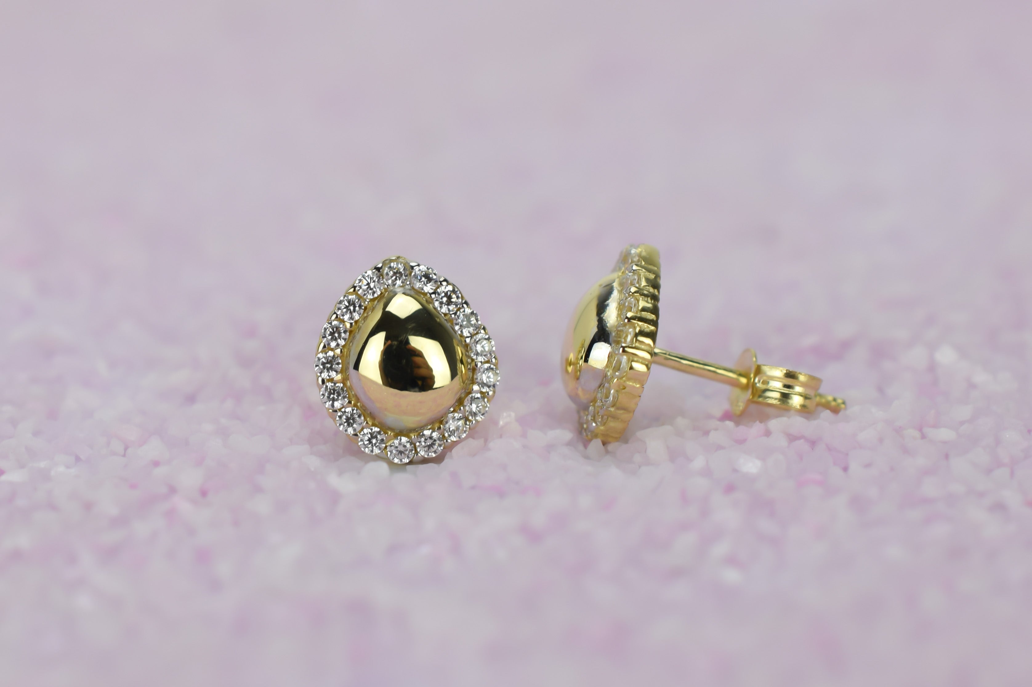 14k oorbellen peer oorbellen, gouden oorbellen, 14k druppel oorbellen, oorbellen met stenen, petite 14k oorbellen, oorbellen, kleine gouden oorbellen, klassieke oorbellen met stenen