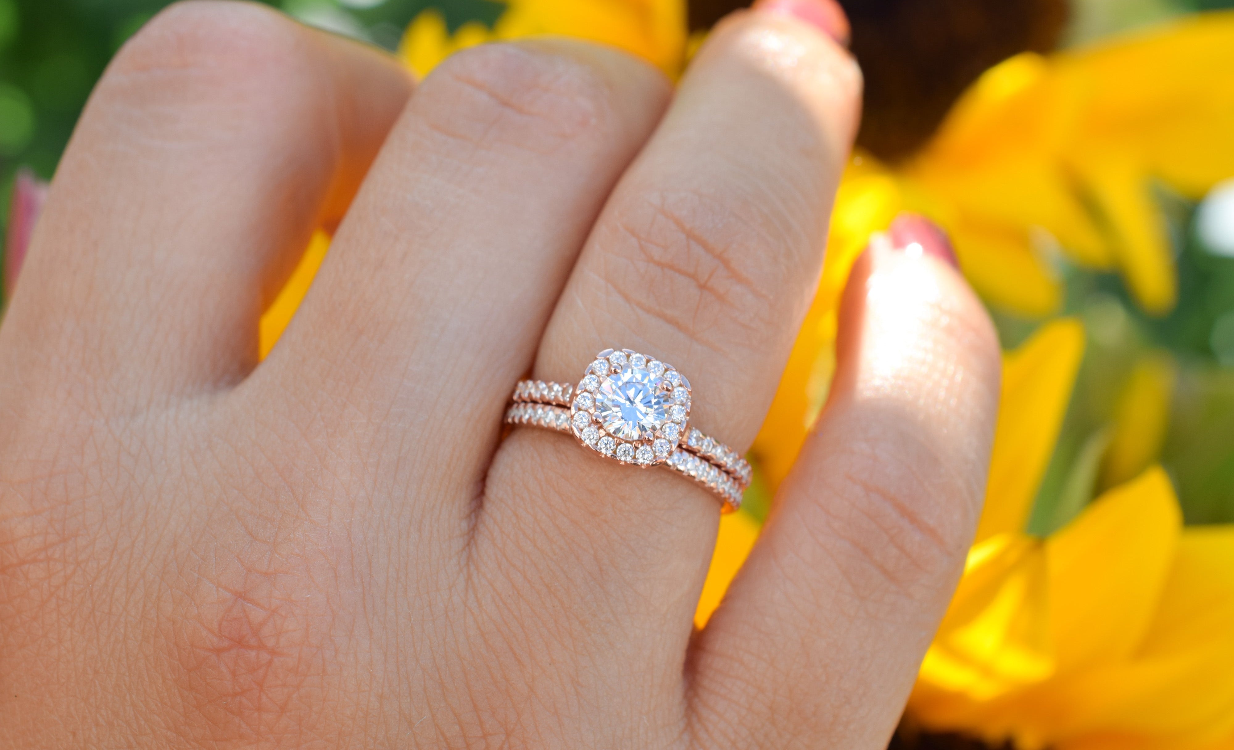 Ringset, Verlovingsring, trouwring, Halo ring, Zilveren ring, Gouden ringset, Solitaire ring, vriendschapsring, promise ring