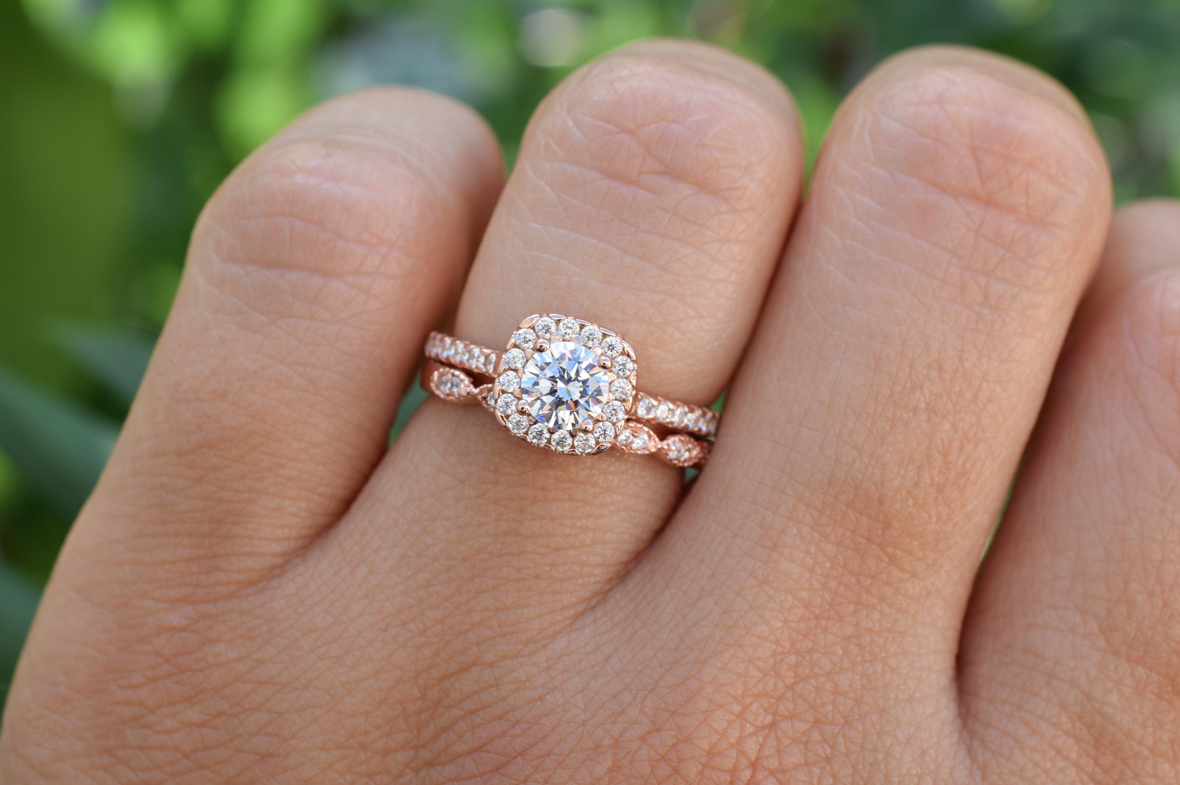 Ringset, Verlovingsring, trouwring, Halo ring, Zilveren ring, Gouden ringset, Solitaire ring, vriendschapsring, promise ring