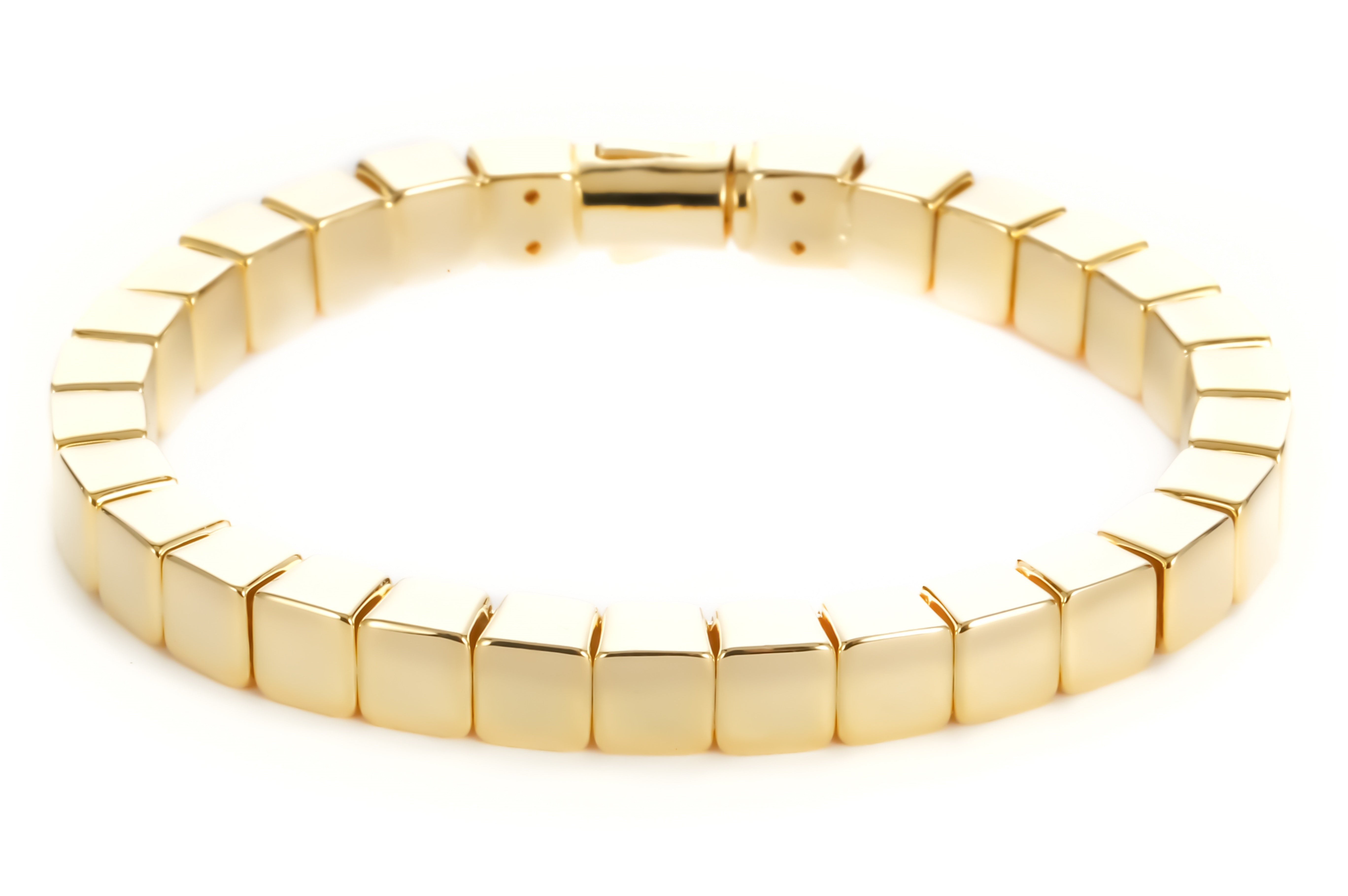 Capital Gold, Cube Bracelet, Mens bracelet, large men bracelet, gold bracelet, cube cuff, Large men bracelet, wide men bracelet,
