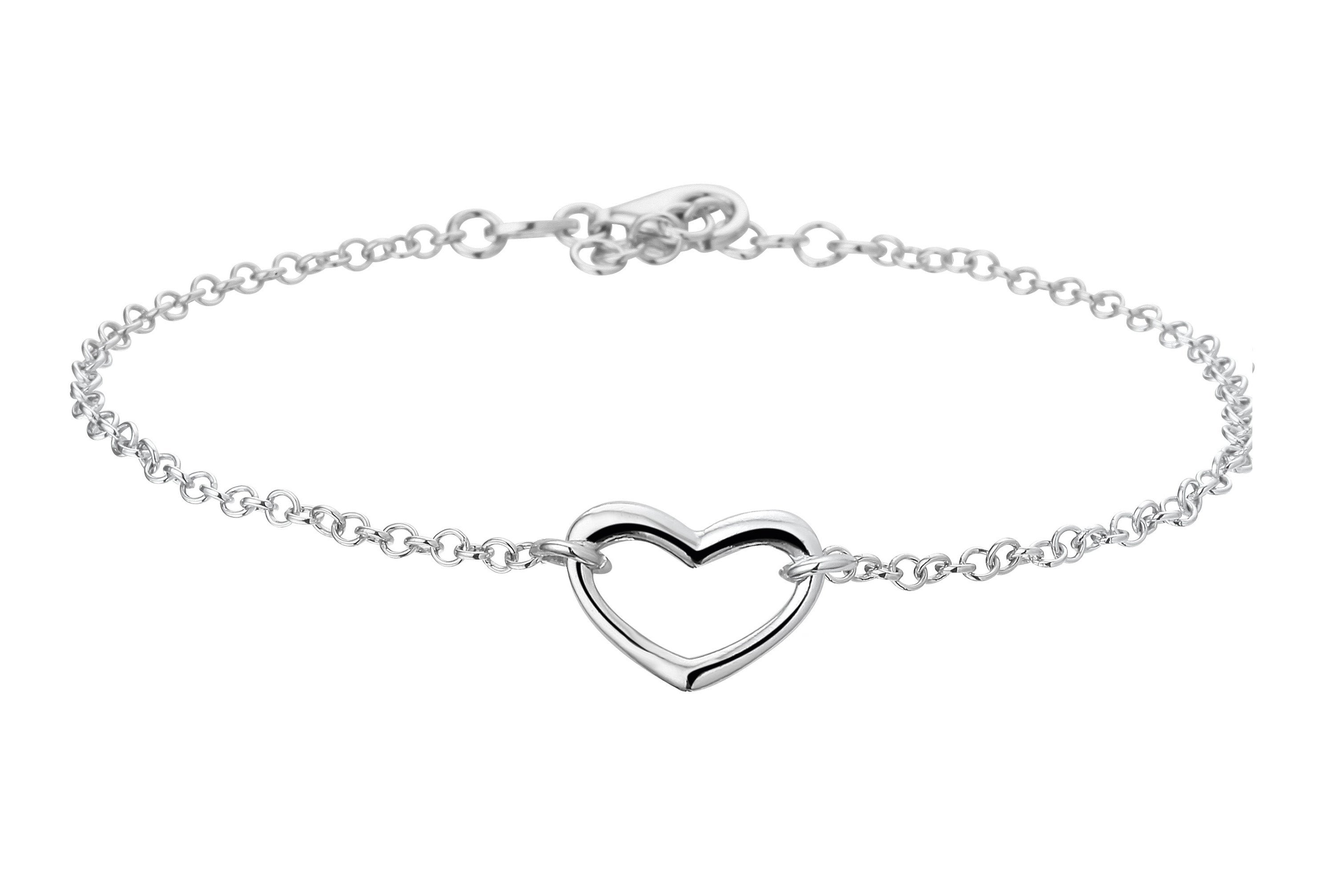Enkelband hartjes, zilveren 925 enkelbanden, love enkelbanden, enkelbandje met openhartje, enkelbanden zilver