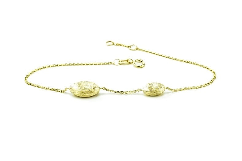 Dames armband 14k, armband met 2 hangers goud, gouden dames armband, verstselbare armband goud, 14k armband sieraden, dames 14k armband