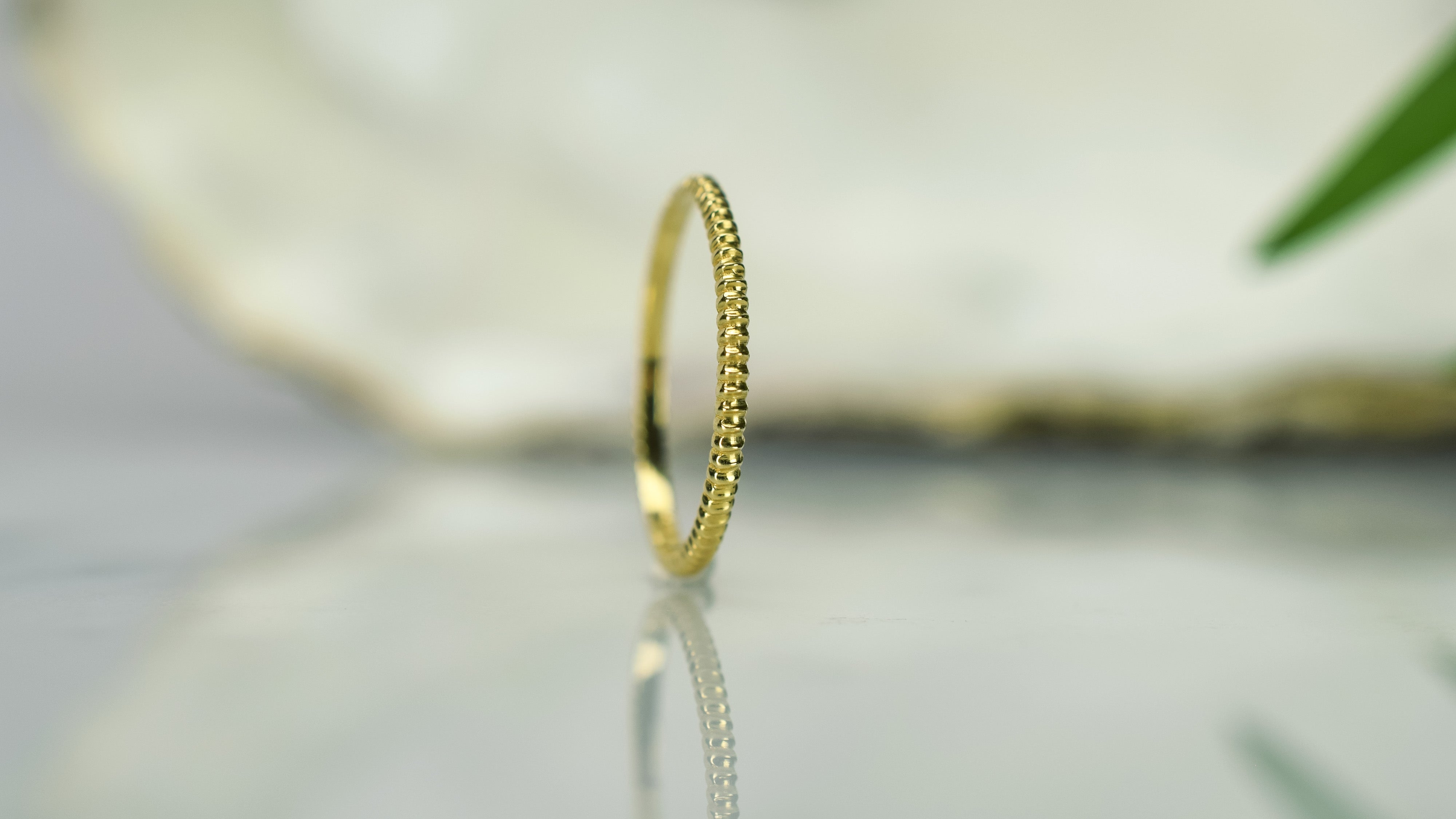 Aanschuifring, ronde ring, 14k gouden ring, subtiele ring, 14k ring, 585 gouden ring, ribbel ring, stacking ring, gouden ribbel ring