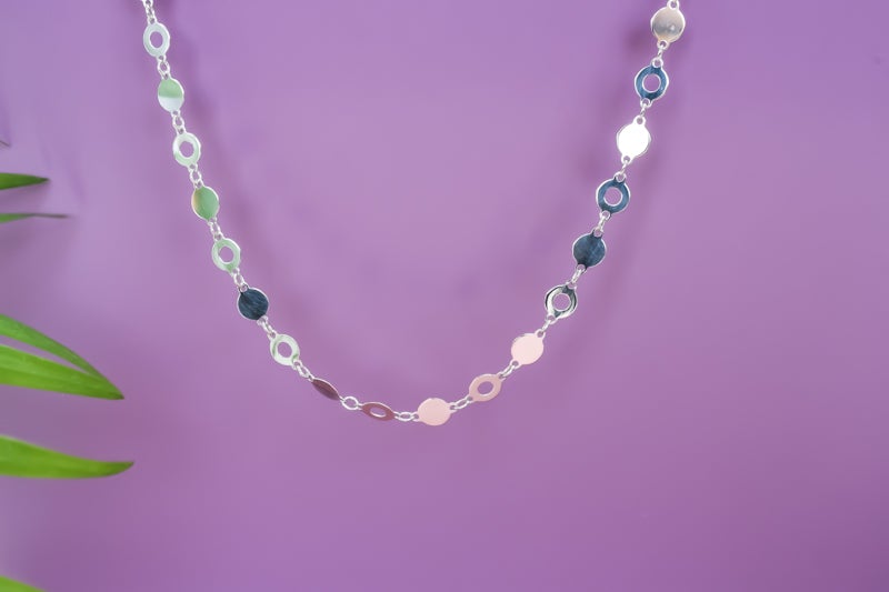 zilveren enkelbandje, zilveren enkelband met schakels, schakel enkelband, zomerse enkelbandje, dames enkelbandje