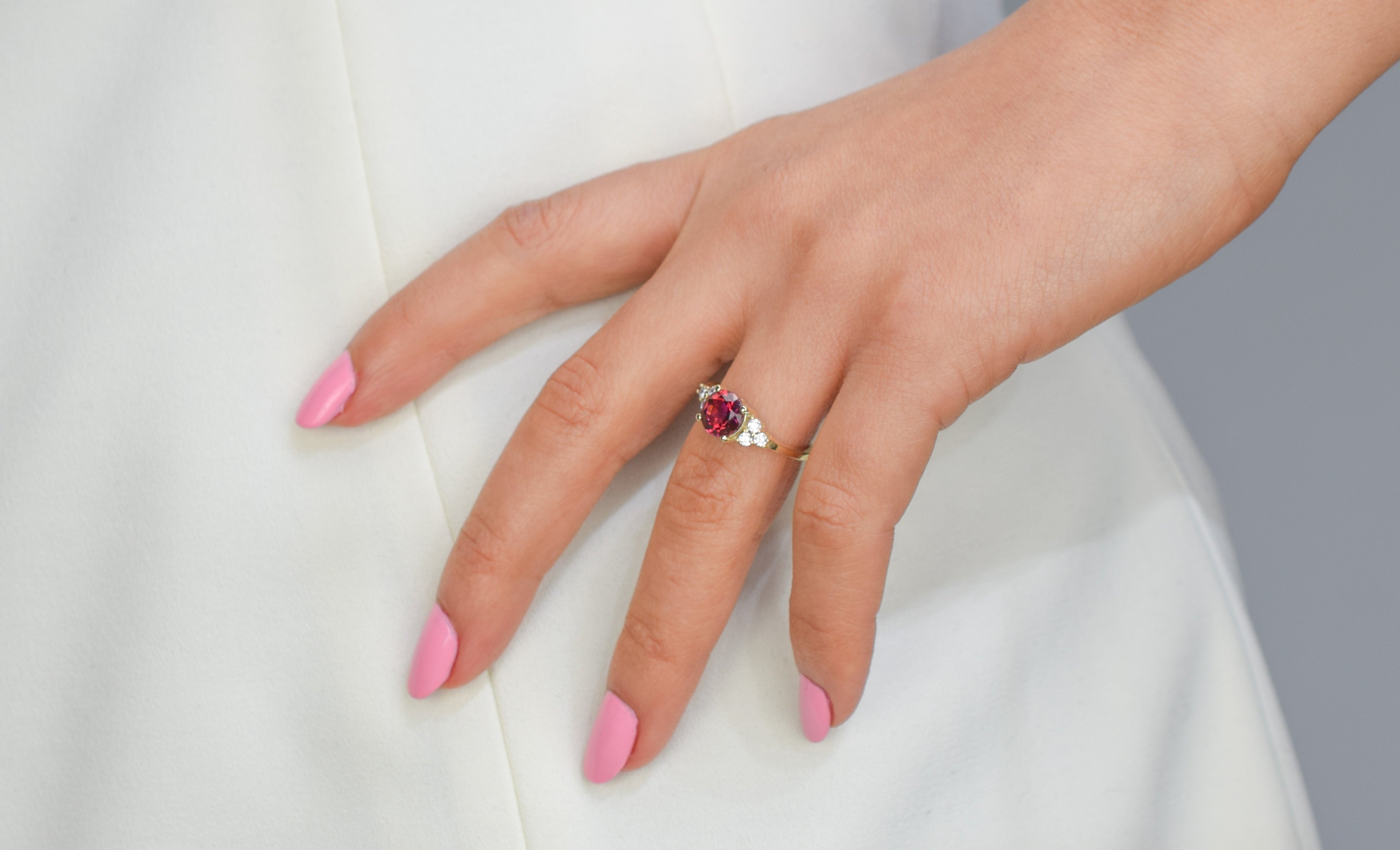 14k ring, swarovski ring goud, gouden swarovski steen ring, topaas ring, rode topaas ring, natuurlijke steen, topaas 18k ring, verlovingsring, vintage gouden ring, vintage 14k ring