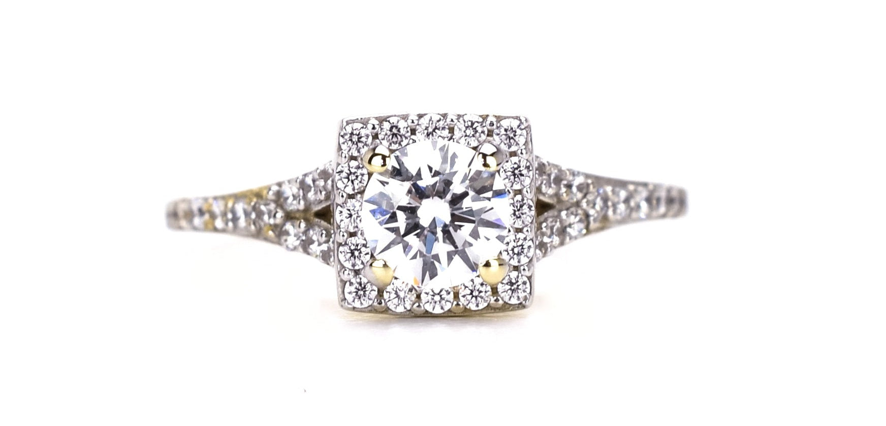 swarovski ring, 14k verlovingsring, 14k swarovski ring, 14k ring, gouden ring, trouwring, elegante ring