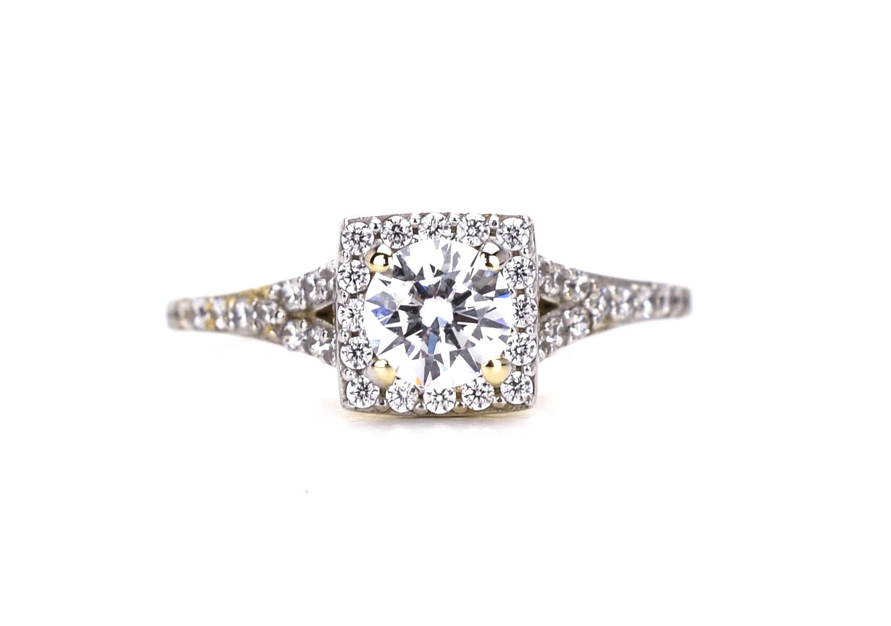 swarovski ring, 14k verlovingsring, 14k swarovski ring, 14k ring, gouden ring, trouwring, elegante ring