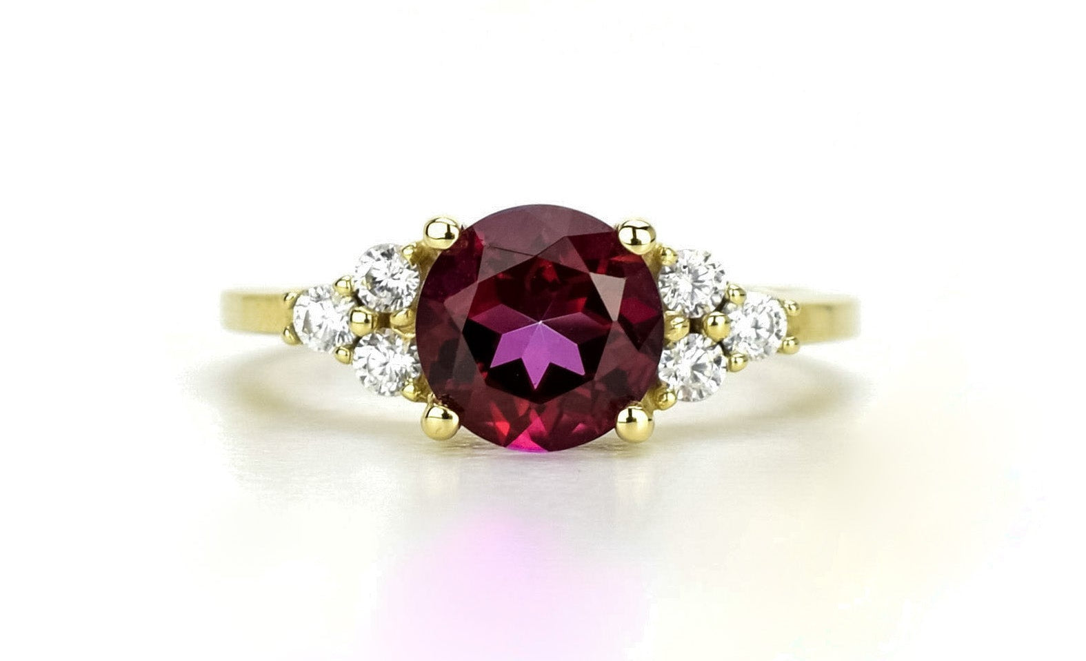 14k ring, swarovski ring goud, gouden swarovski steen ring, topaas ring, rode topaas ring, natuurlijke steen, topaas 18k ring, verlovingsring, vintage gouden ring, vintage 14k ring