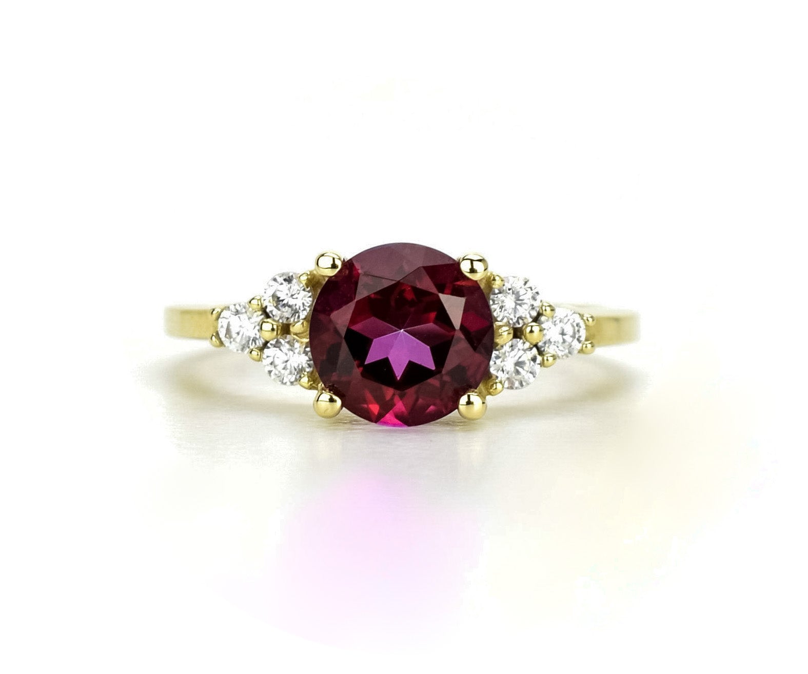 14k ring, swarovski ring goud, gouden swarovski steen ring, topaas ring, rode topaas ring, natuurlijke steen, topaas 18k ring, verlovingsring, vintage gouden ring, vintage 14k ring