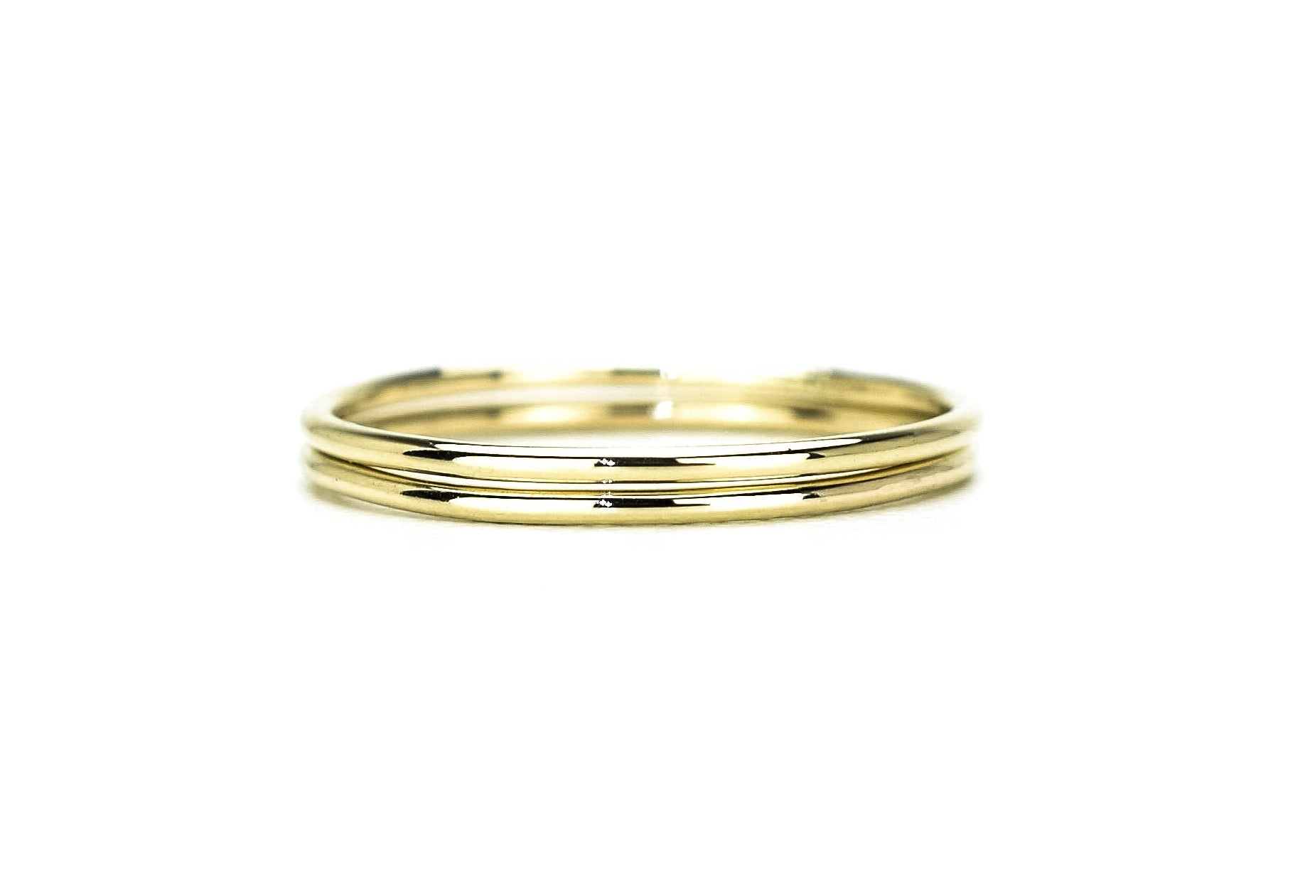 Aanschuifring goud, 14k aanschuif ring, 2 ringen goud, twee 14k ringset, ringset 14k, fijne ringset, ringen 14k, aanschuifringen, stapelringen 14k goud