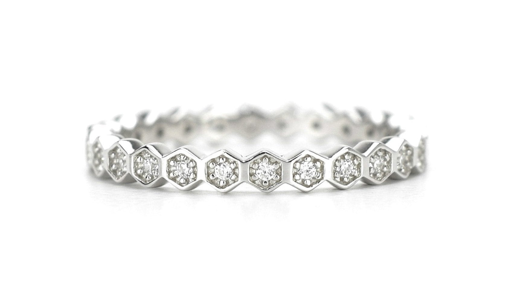 gouden honingraat aanschuifring, aanschuifring rosegoud, gouden ring honey, unieke ring, stapelring zilver, rosegoud aanschuifring