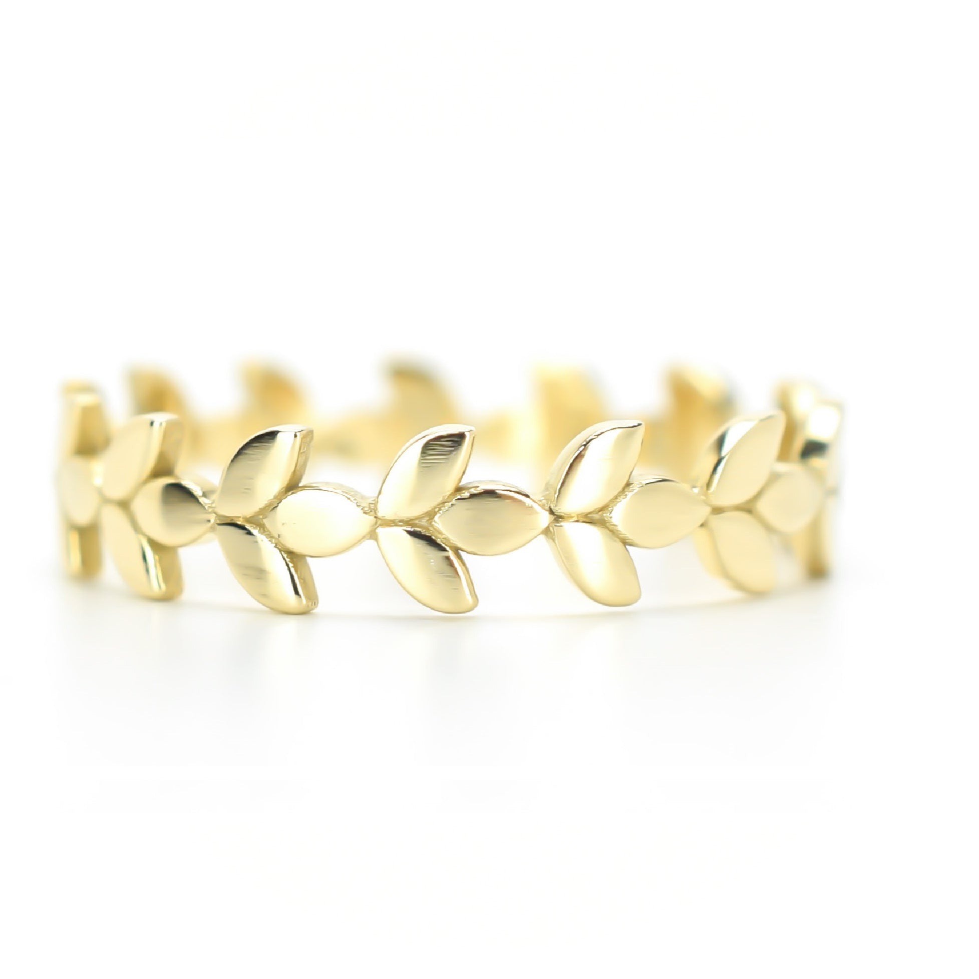 Aanschuifring 14K Goud Leaf 4mm BeMy