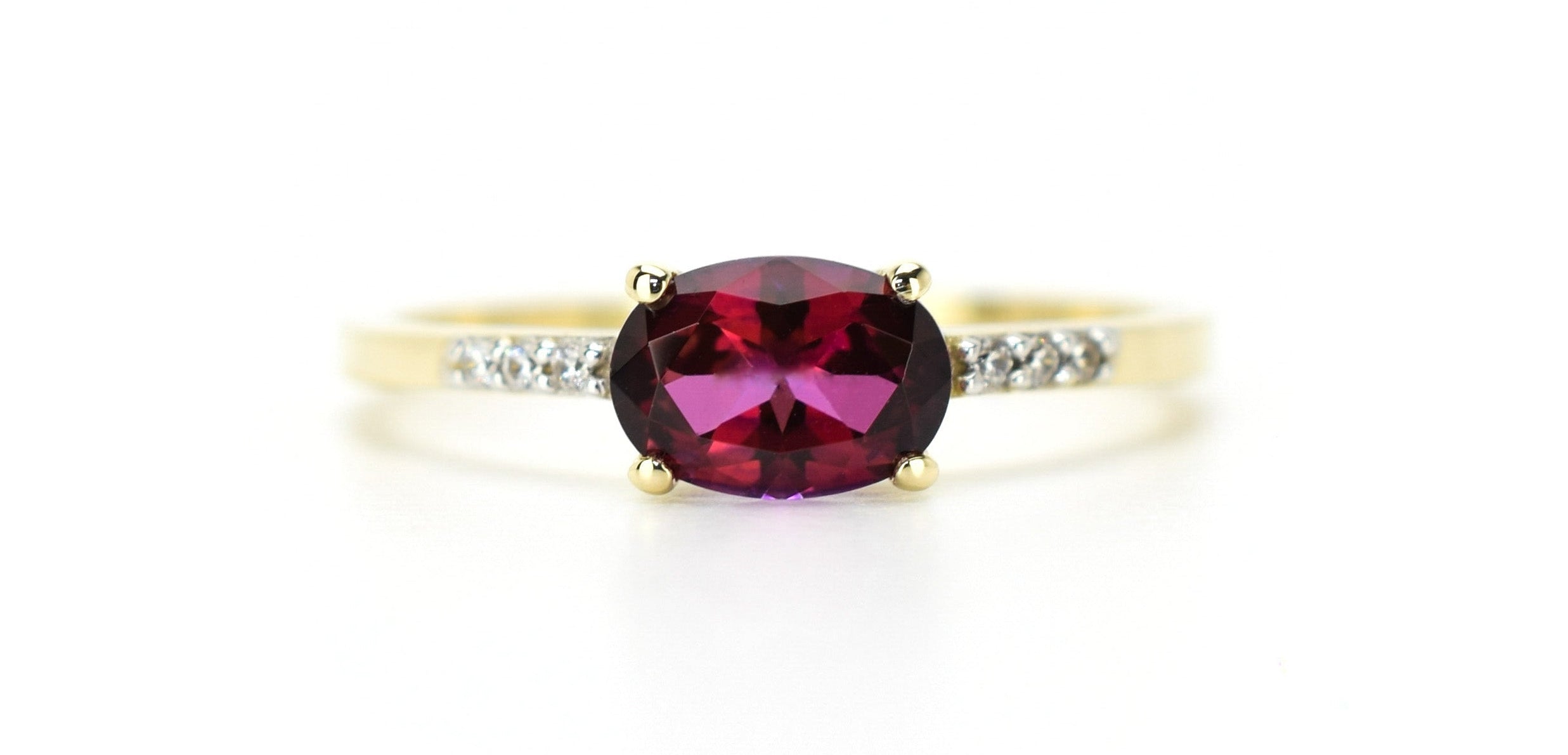 14k topaas ring, 14k rode topaas ring, swarovski ring, swarovski topaas ring, gouden topaas ring, swarovski gouden ring, 14k natuurlijke steen ring, birthstone ring, geboortesteen ring