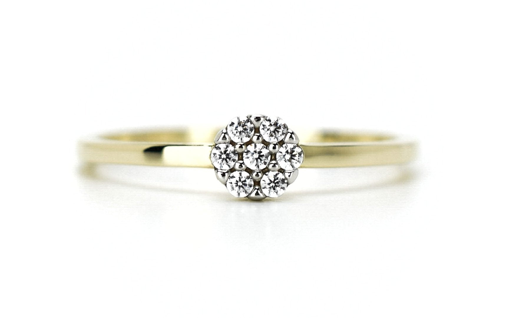 14k bloemen ring, ring met steen goud, gouden ring met stenen, 14 karaat stenen ring, gouden bloemen ring, 14k dames ring, verlovingsring goud, 14k gouden verlovingsring, gouden ring, gouden daisy ring