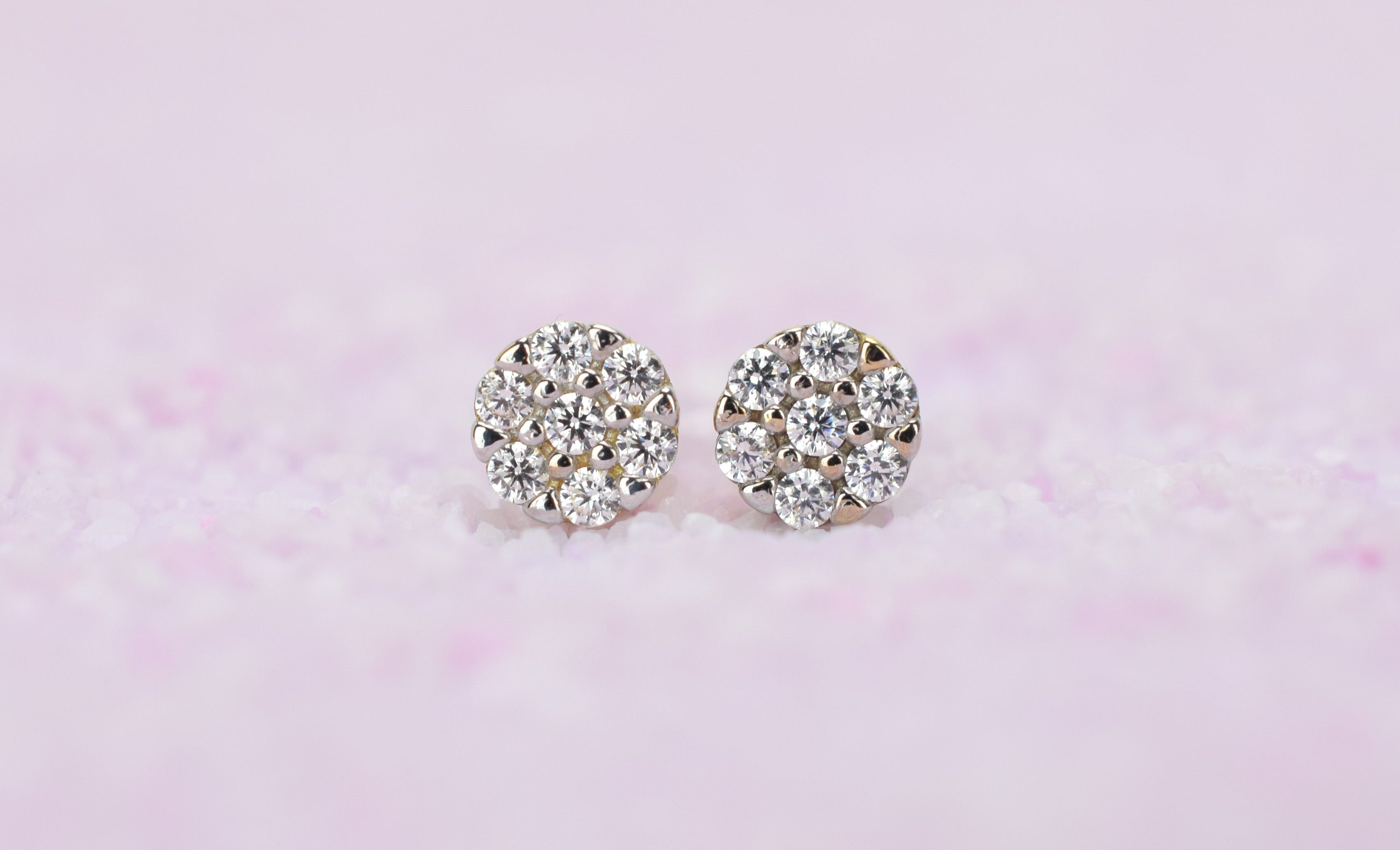 14 karaat gouden oorbellen, oorbellen goud, gouden bloemen oorbellen, oorbellen 14k bloemen, petite oorbellen goud, 14k oorbellen met stenen