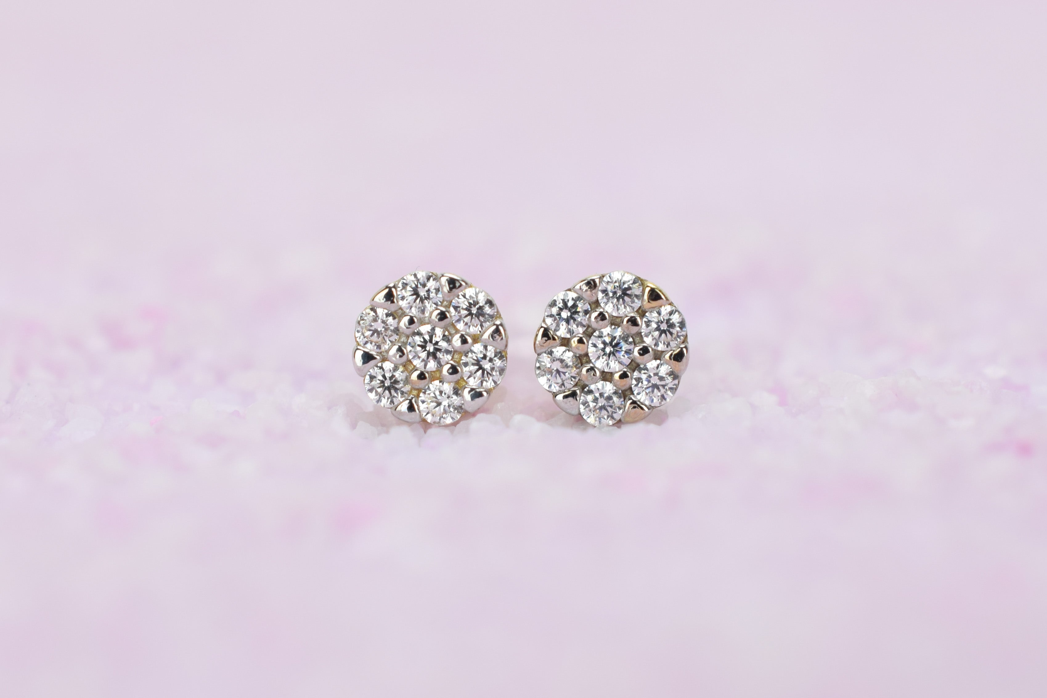 14 karaat gouden oorbellen, oorbellen goud, gouden bloemen oorbellen, oorbellen 14k bloemen, petite oorbellen goud, 14k oorbellen met stenen