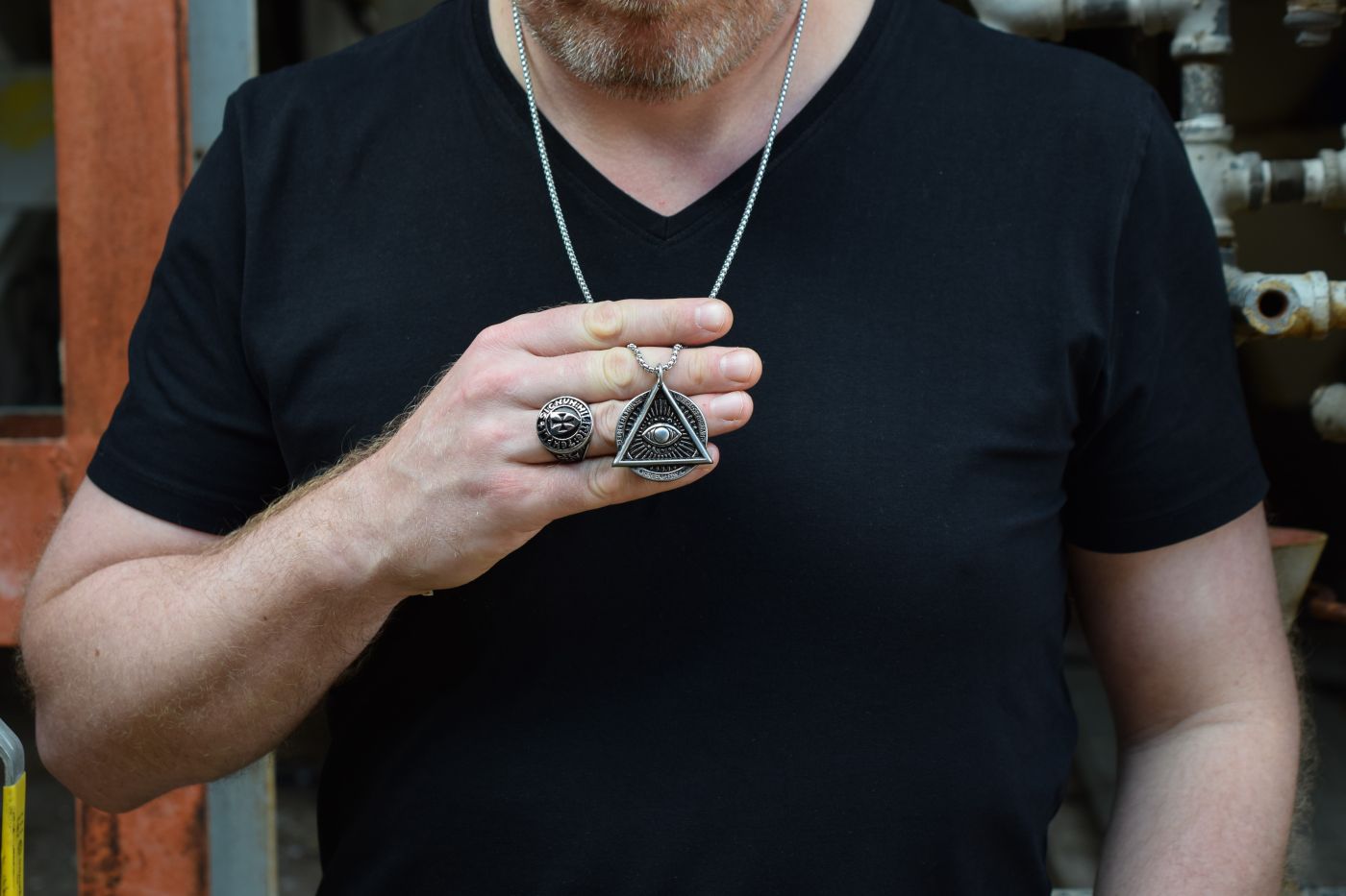 vrijmetselaars ketting, ketting voor mannen, mannen ketting vrijmetselaar