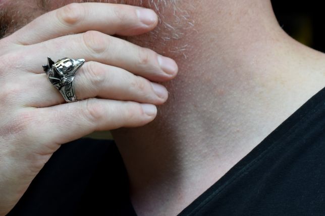 Mannen ring, Anubis sieraad, mannen sieraden, zilveren mannen ring, dier ring voor mannen, Anubis mannen ring, stalen mannen ring, stoere mannen ring