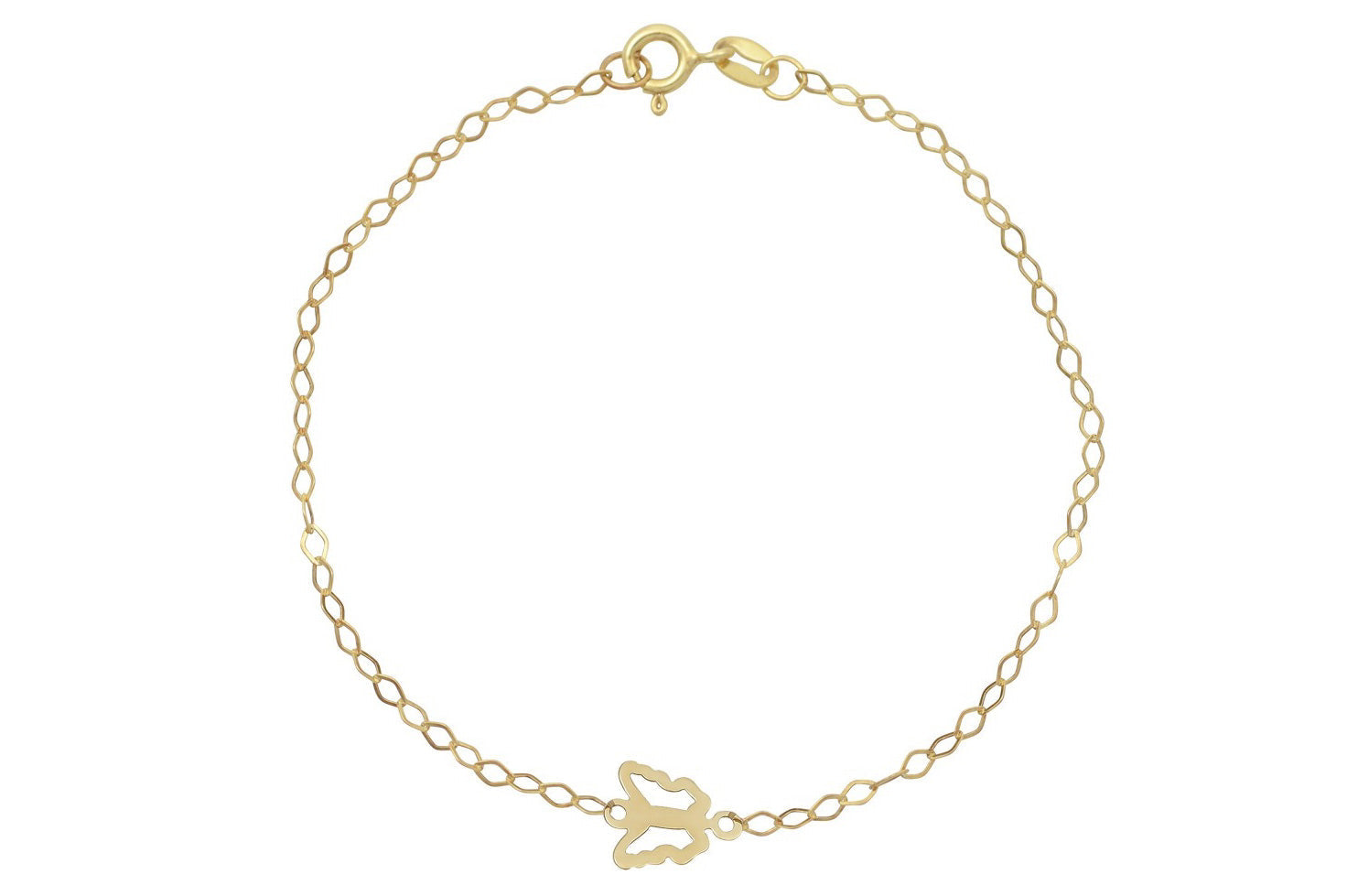 gouden vlinder armband, armband goud voor dames, dames armband goud met vlinder hanger, vlinder schakelarmband meisjes, gouden vlinder armband voor vrouwen