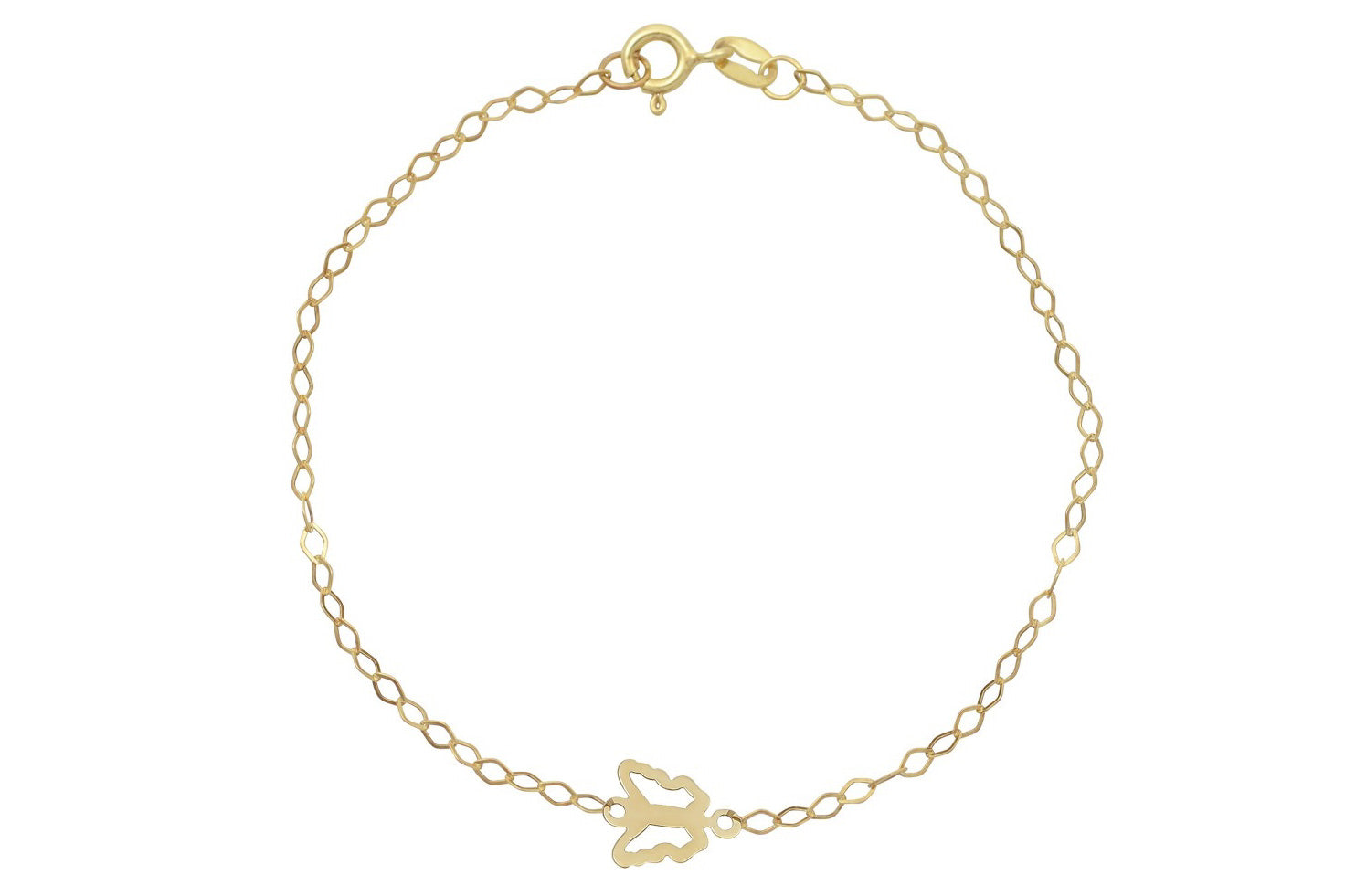 gouden vlinder armband, armband goud voor dames, dames armband goud met vlinder hanger, vlinder schakelarmband meisjes, gouden vlinder armband voor vrouwen