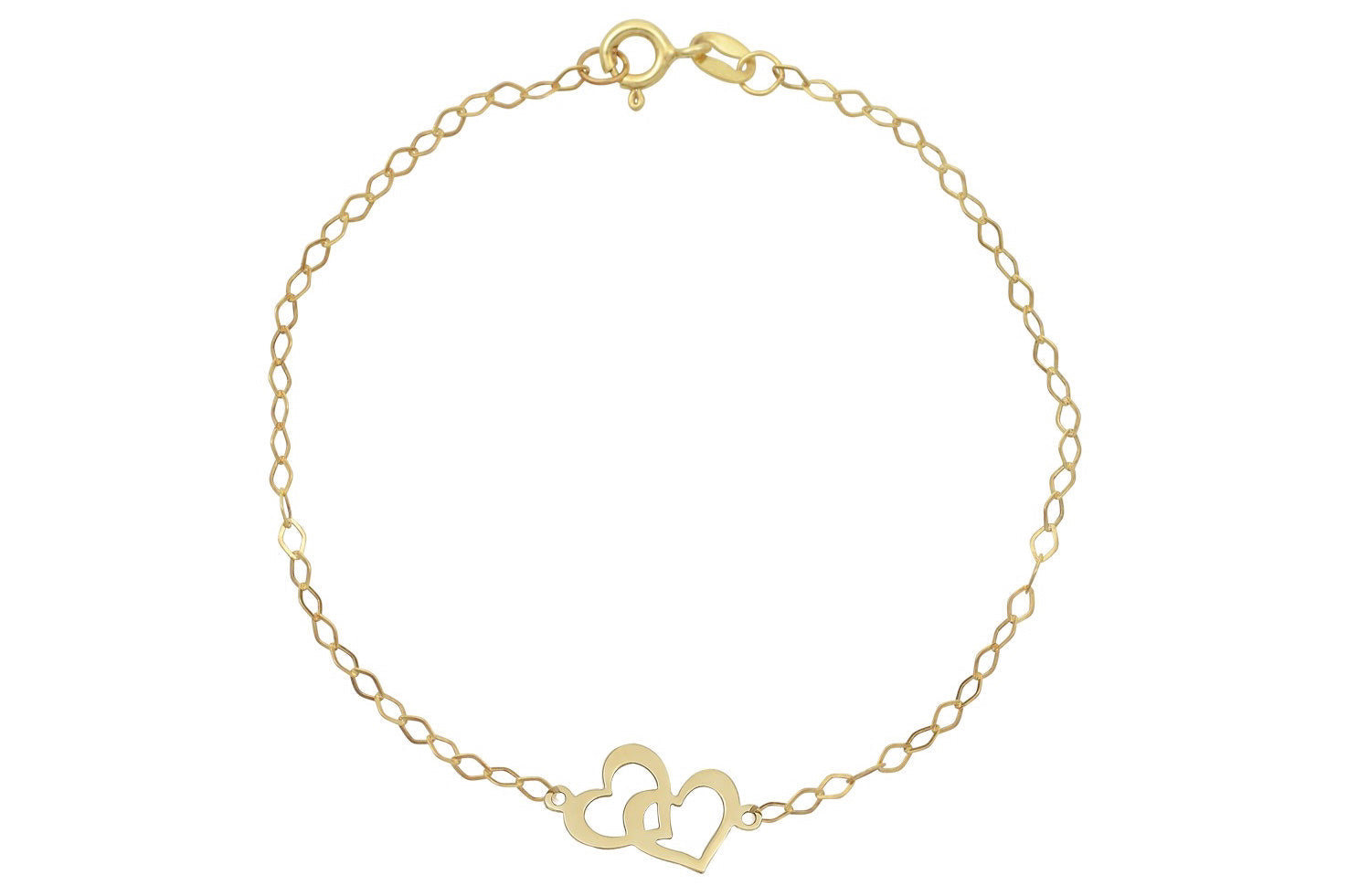 14k kinder armband, 14 karaat armband hartjes, hartjes armband goud, goud 14 karaat hartjes armbandje, hartjes armband, schakelarmband kinderen, baby sieraden