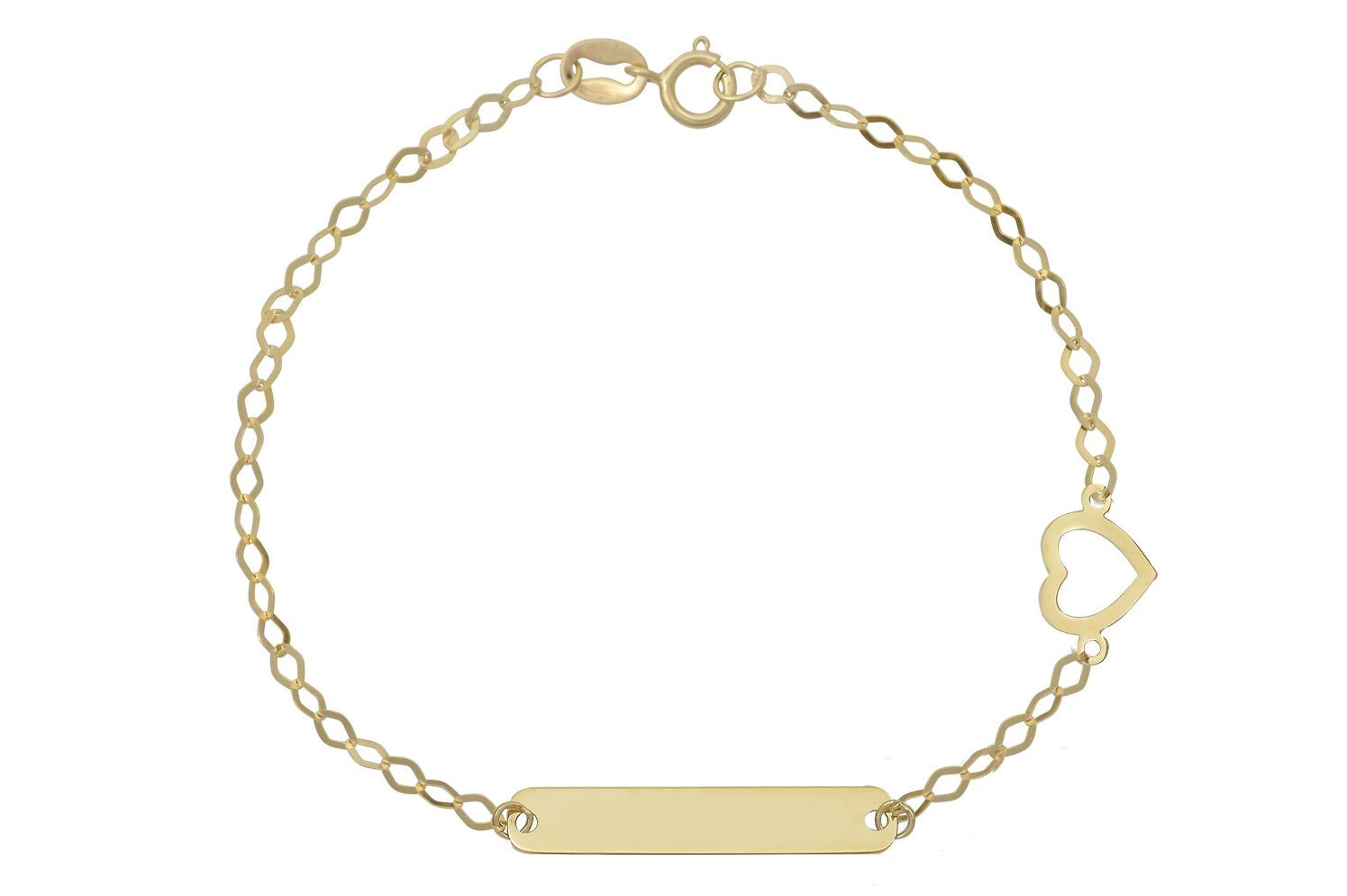 Graveerarmband kinderen, kinder armband goud, 14k gouden armband baby, armband hartje goud, schakelarmband voor kinderen, kinder armbanden met naamplaatje, kinder moeder armband, kinder sieraden, gouden kinder armbanden 14k