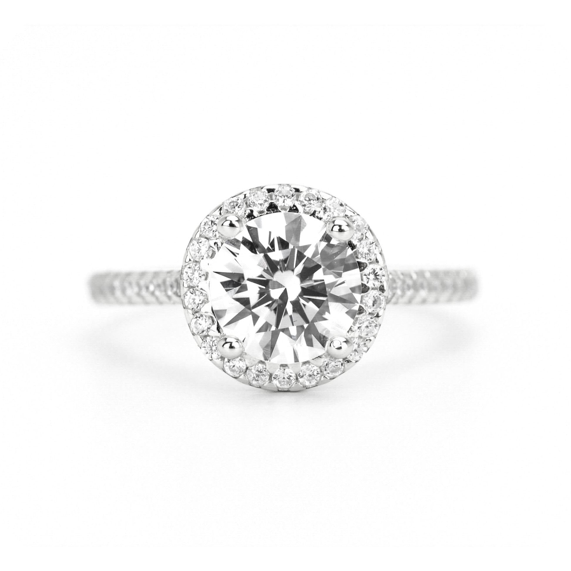 Ronde steen ring, ring met stenen, gouden ronde ring, verlovingsring, verlovingsring met ronde steen, zilveren ronde ring, dames ring met steen