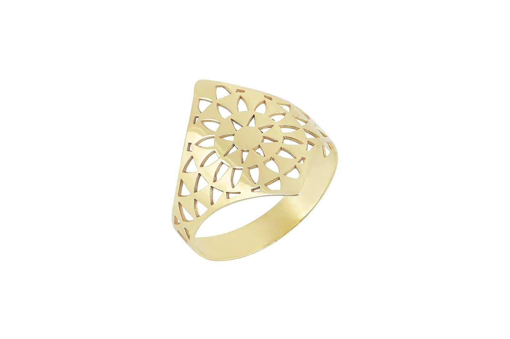 14k vierkante Ring, Brede gouden ring, 14k Ring, Vrouwen Ring, Duim Ring, Statement Ring, Sieraden, Graveer Ring, Blaadjes Ring, Roos Ring, Grote Ring, Hartjes Ring