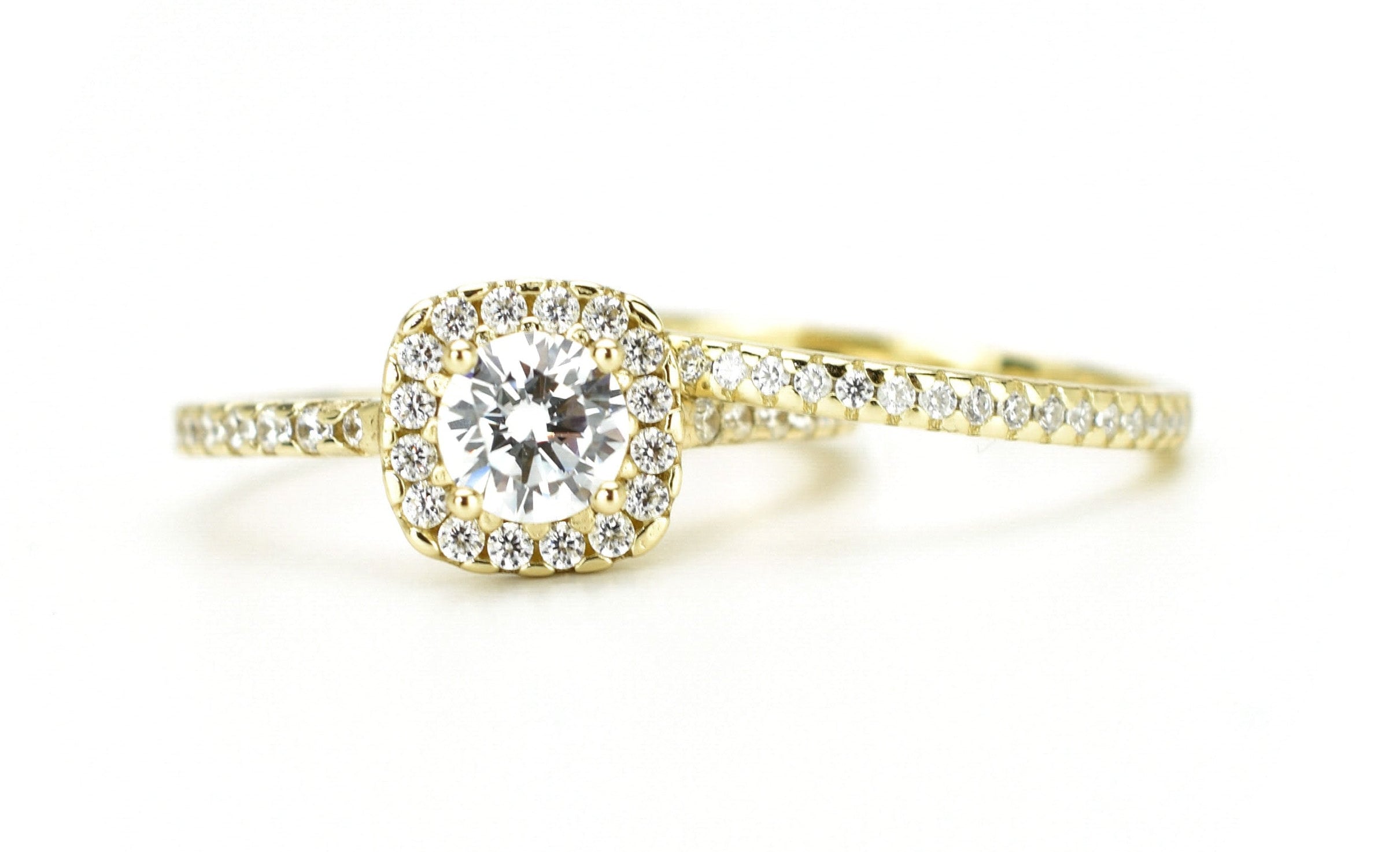 Ringset, Verlovingsring, trouwring, Halo ring, Zilveren ring, Gouden ringset, Solitaire ring, vriendschapsring, promise ring