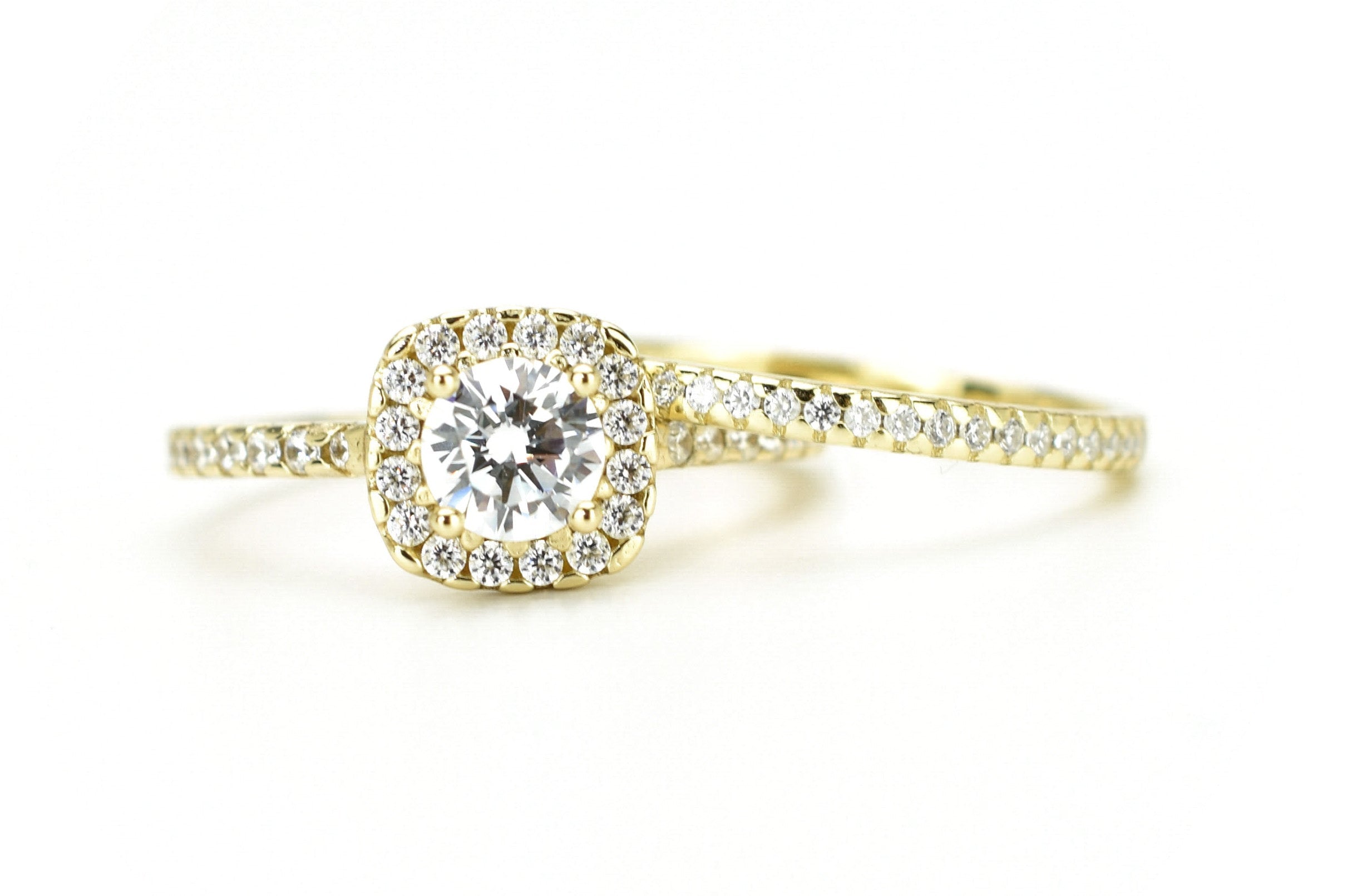 Ringset, Verlovingsring, trouwring, Halo ring, Zilveren ring, Gouden ringset, Solitaire ring, vriendschapsring, promise ring