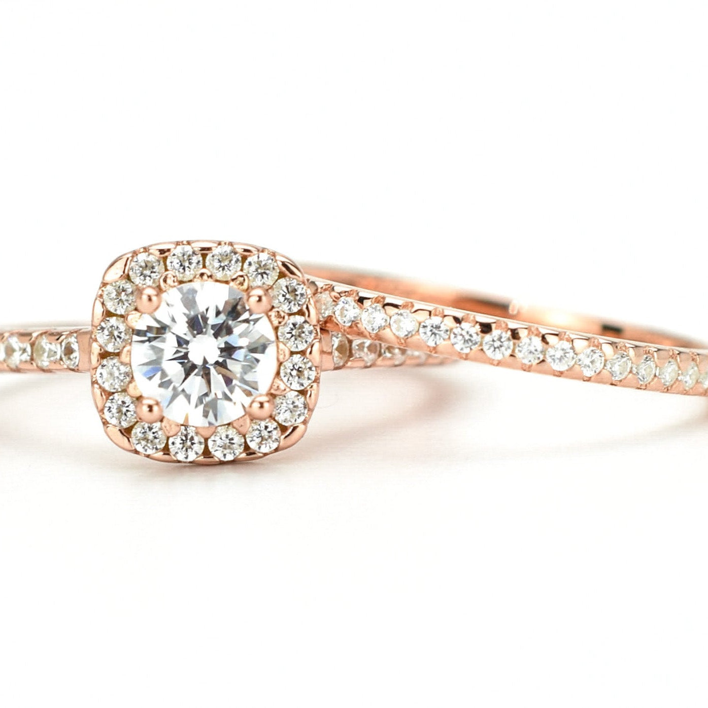 Ringset, Verlovingsring, trouwring, Halo ring, Zilveren ring, Gouden ringset, Solitaire ring, vriendschapsring, promise ring