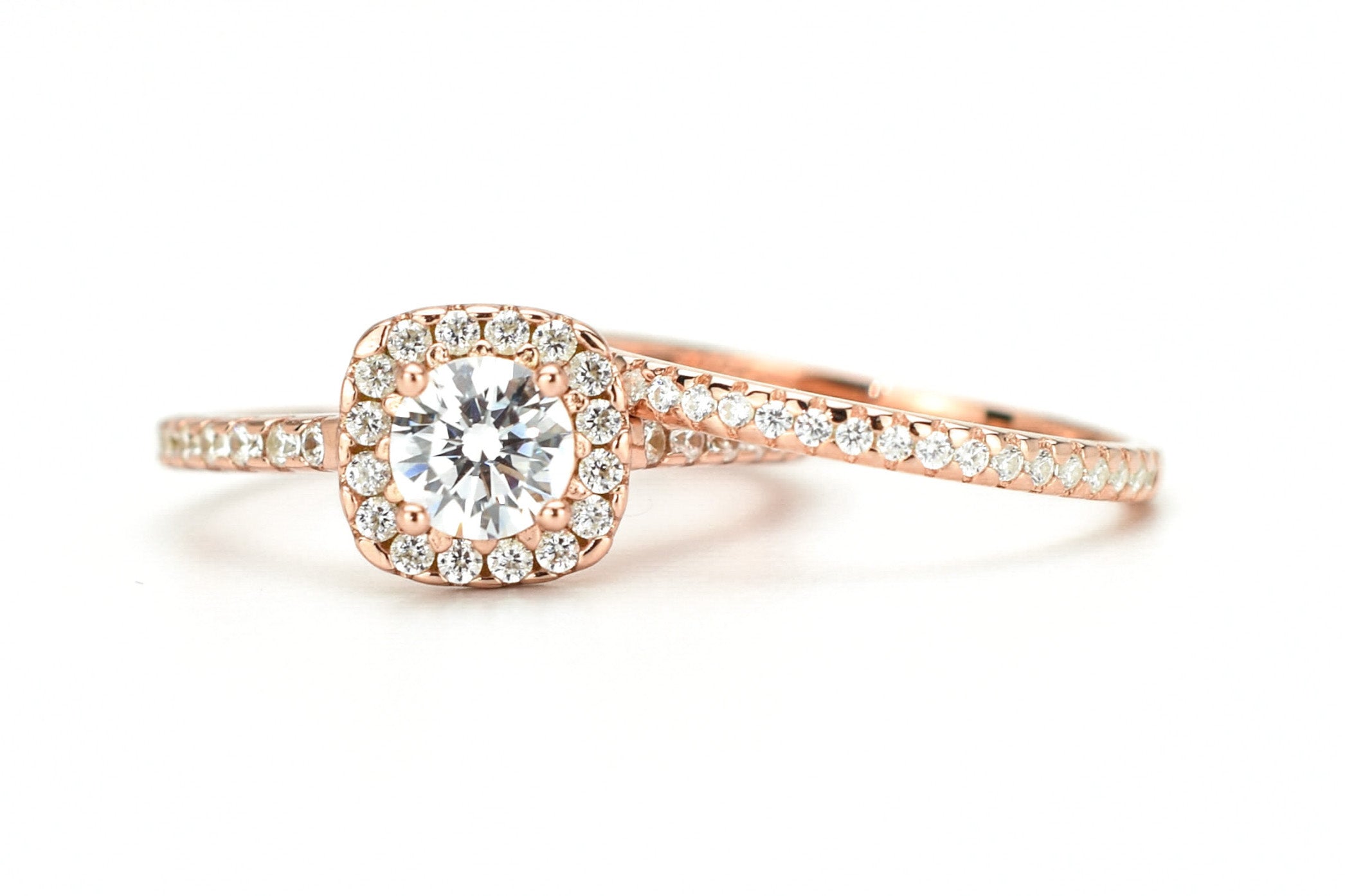 Ringset, Verlovingsring, trouwring, Halo ring, Zilveren ring, Gouden ringset, Solitaire ring, vriendschapsring, promise ring