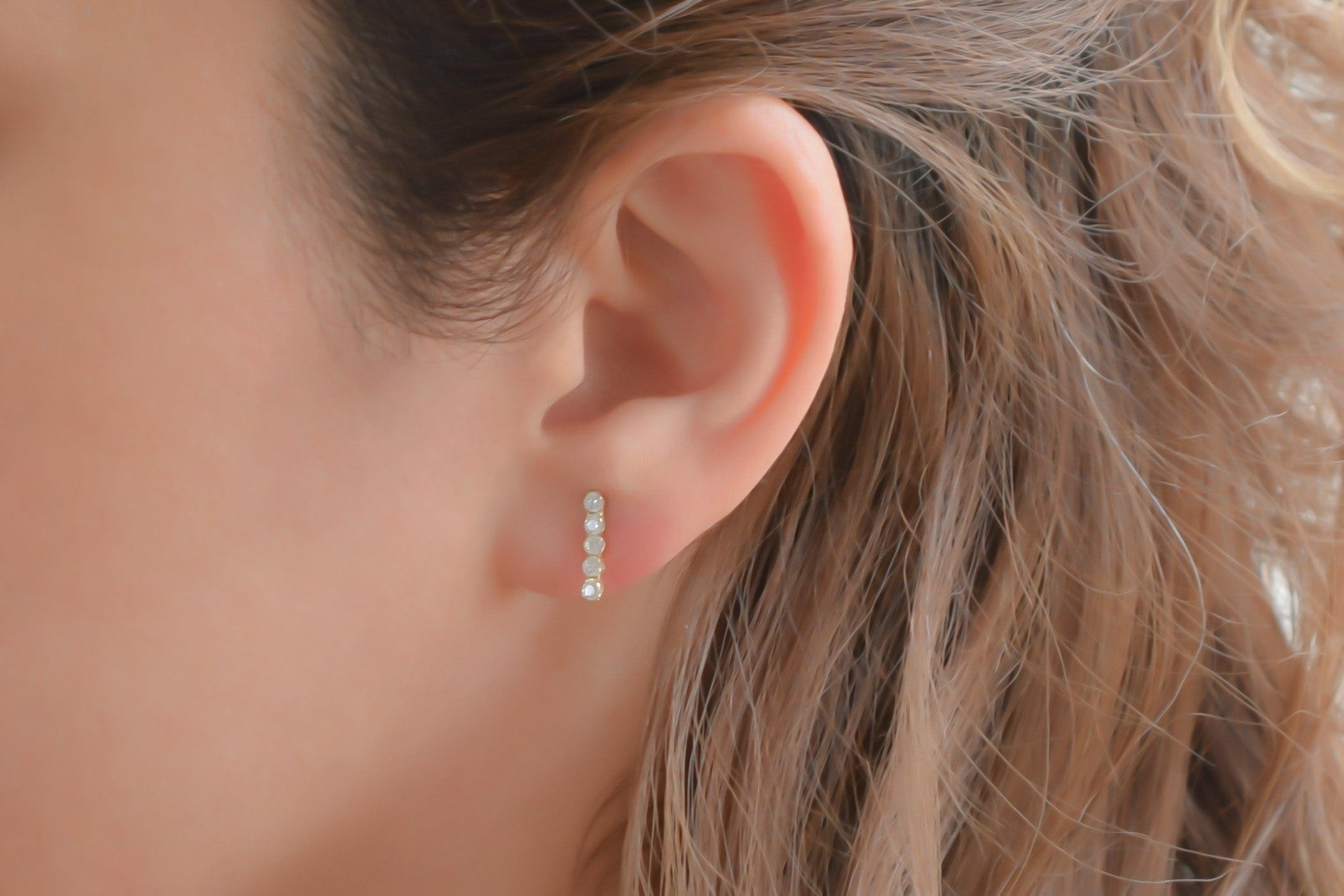 14k elegante oorbellen, oorbellen goud, gouden 14k oorbellen met stenen, 14k oorbellen met stenen, dames oorknoppen, oorbellen goud 14k