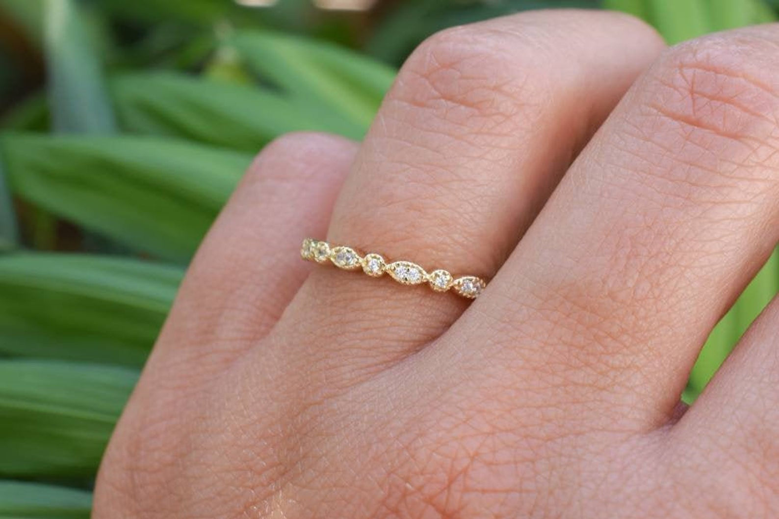 Gouden aanschuifring, 18k gouden ring, vintage ring, stapelring klassiek, klassieke ringband, mix&match ring