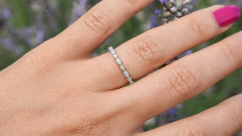 Gouden aanschuifring, 18k gouden ring, vintage ring, stapelring klassiek, klassieke ringband, mix&match ring