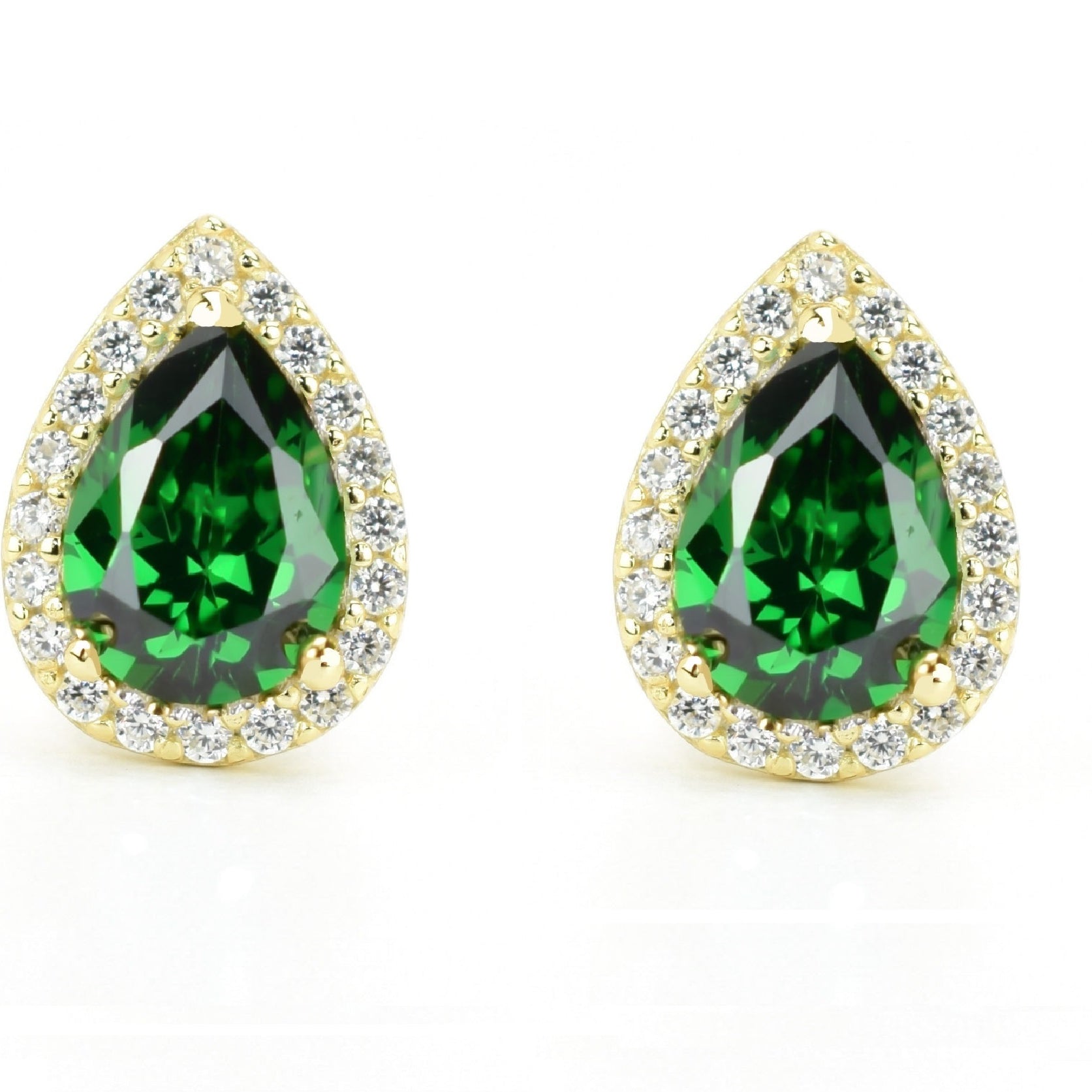 VerOna Smaragd-Ohrstecker