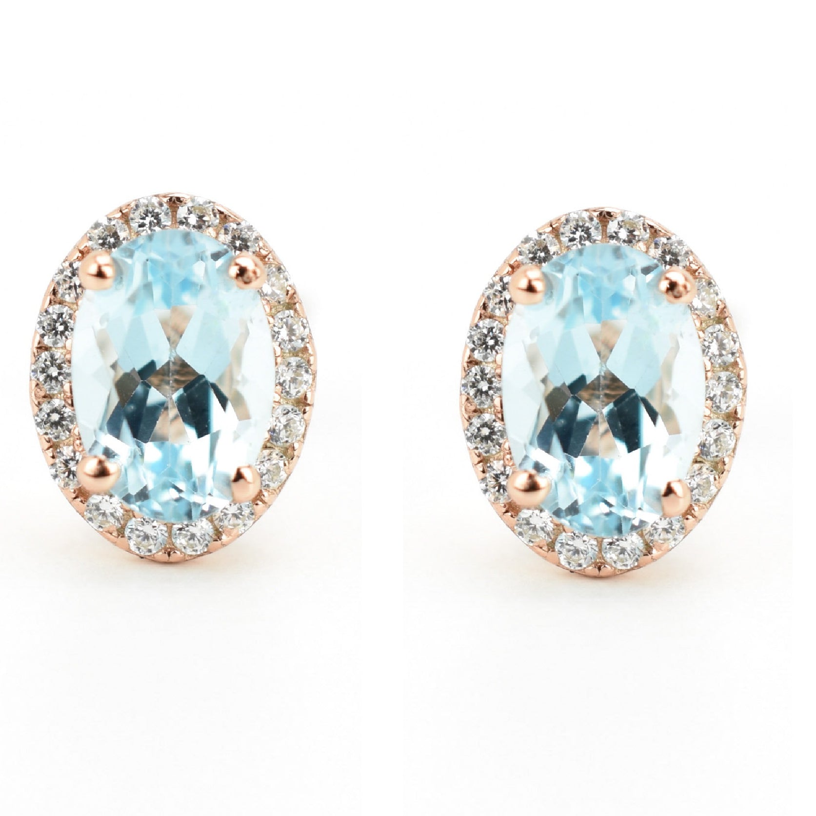 VerOna Topas Ovale Ohrstecker