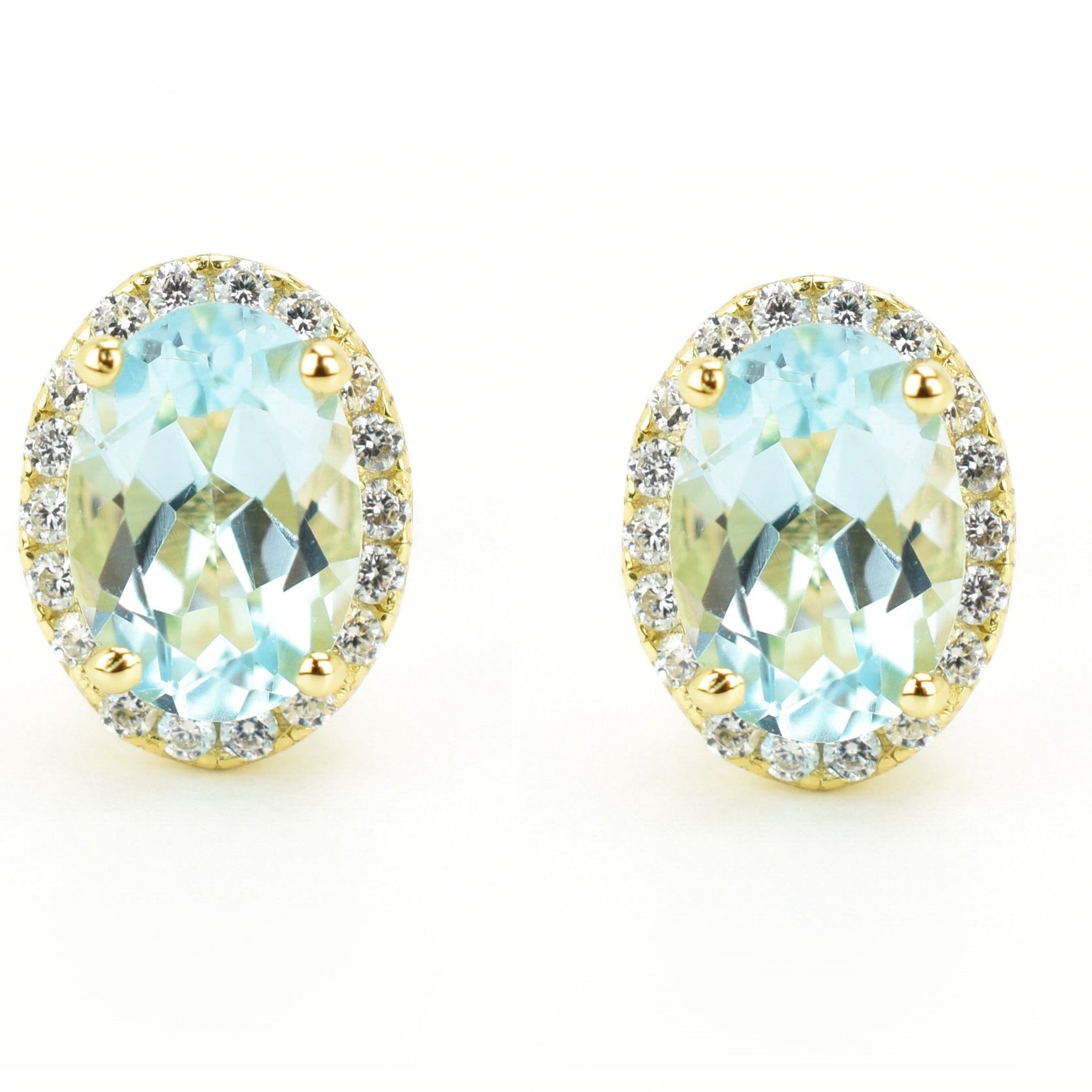 VerOna Topas Ovale Ohrstecker