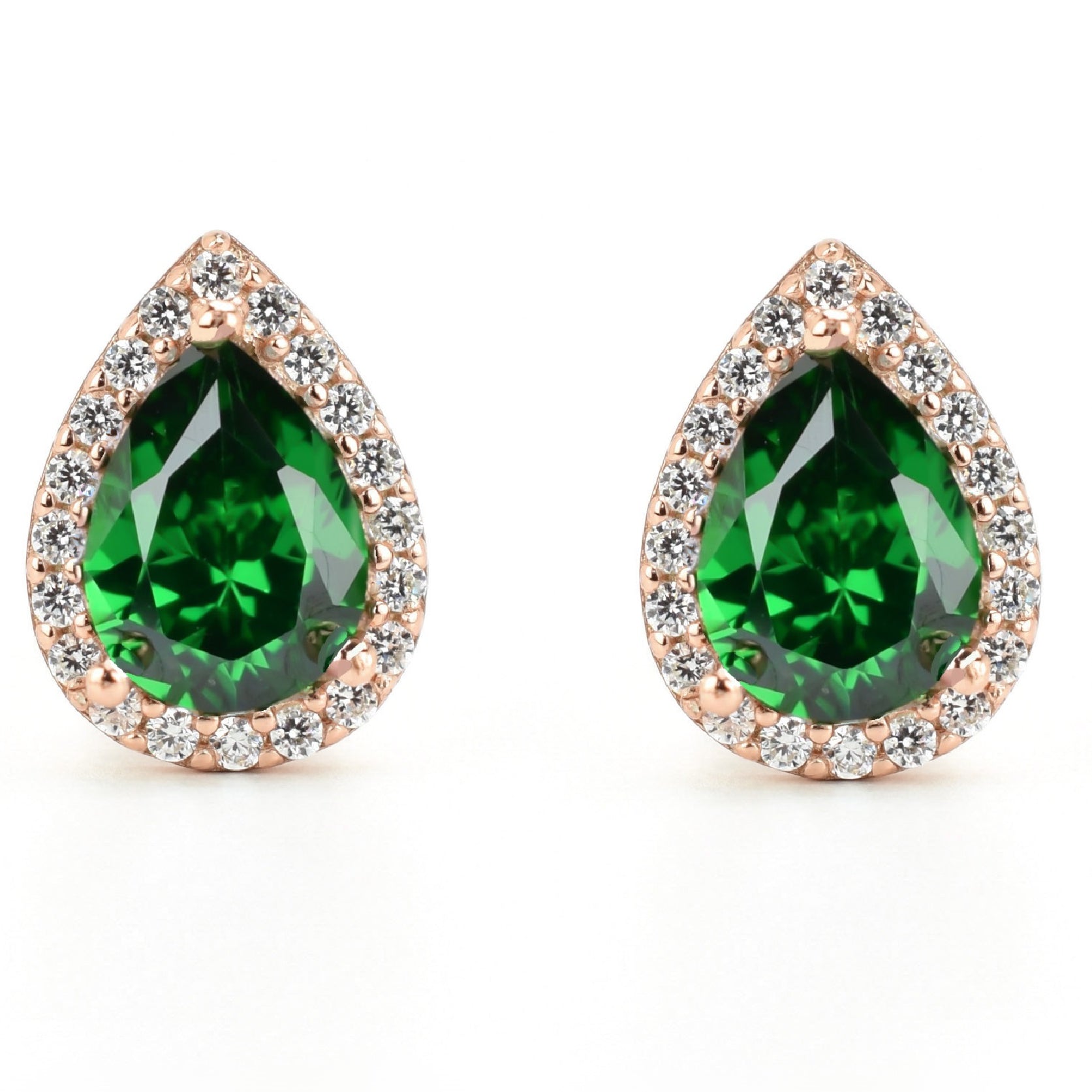 VerOna Smaragd-Ohrstecker