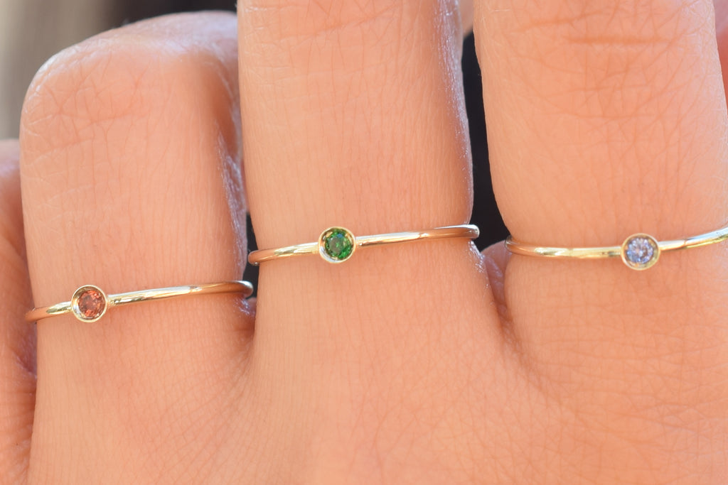 smaragd ring goud, 14k goud ring smaragd, groene ring goud
