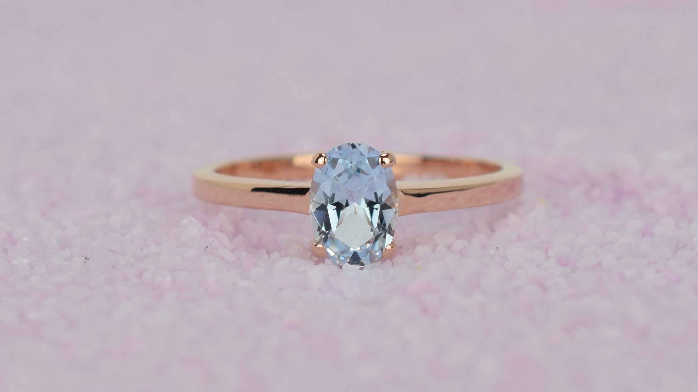 Natuurlijke topaas steen, 14 rose ring, gouden ring, swarovski ring, ovaalvormige ring, lichte topaas ring