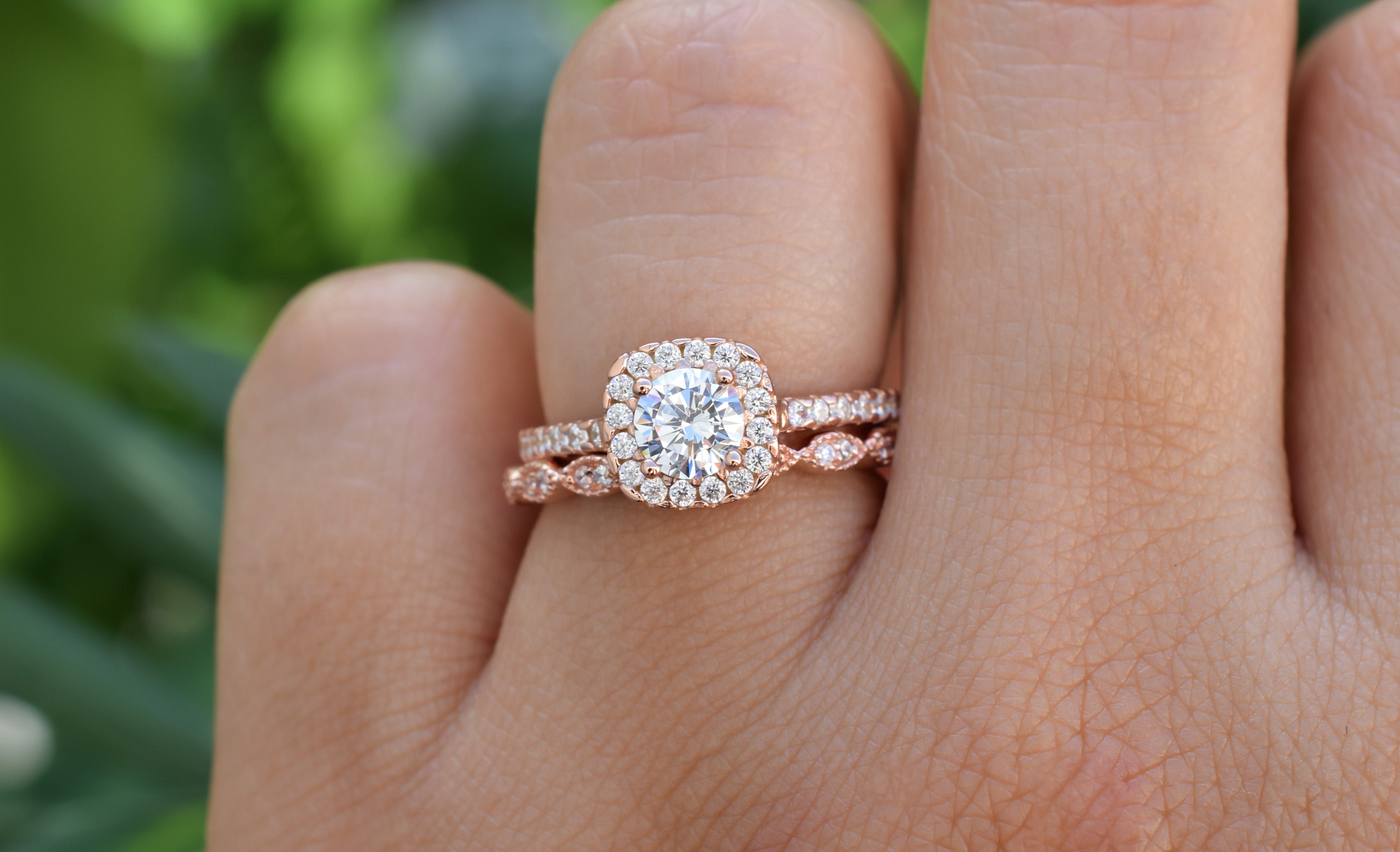 Ringset, Verlovingsring, trouwring, Halo ring, Zilveren ring, Gouden ringset, Solitaire ring, vriendschapsring, promise ring