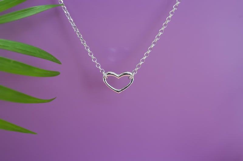 Enkelband hartjes, zilveren 925 enkelbanden, love enkelbanden, enkelbandje met openhartje, enkelbanden zilver