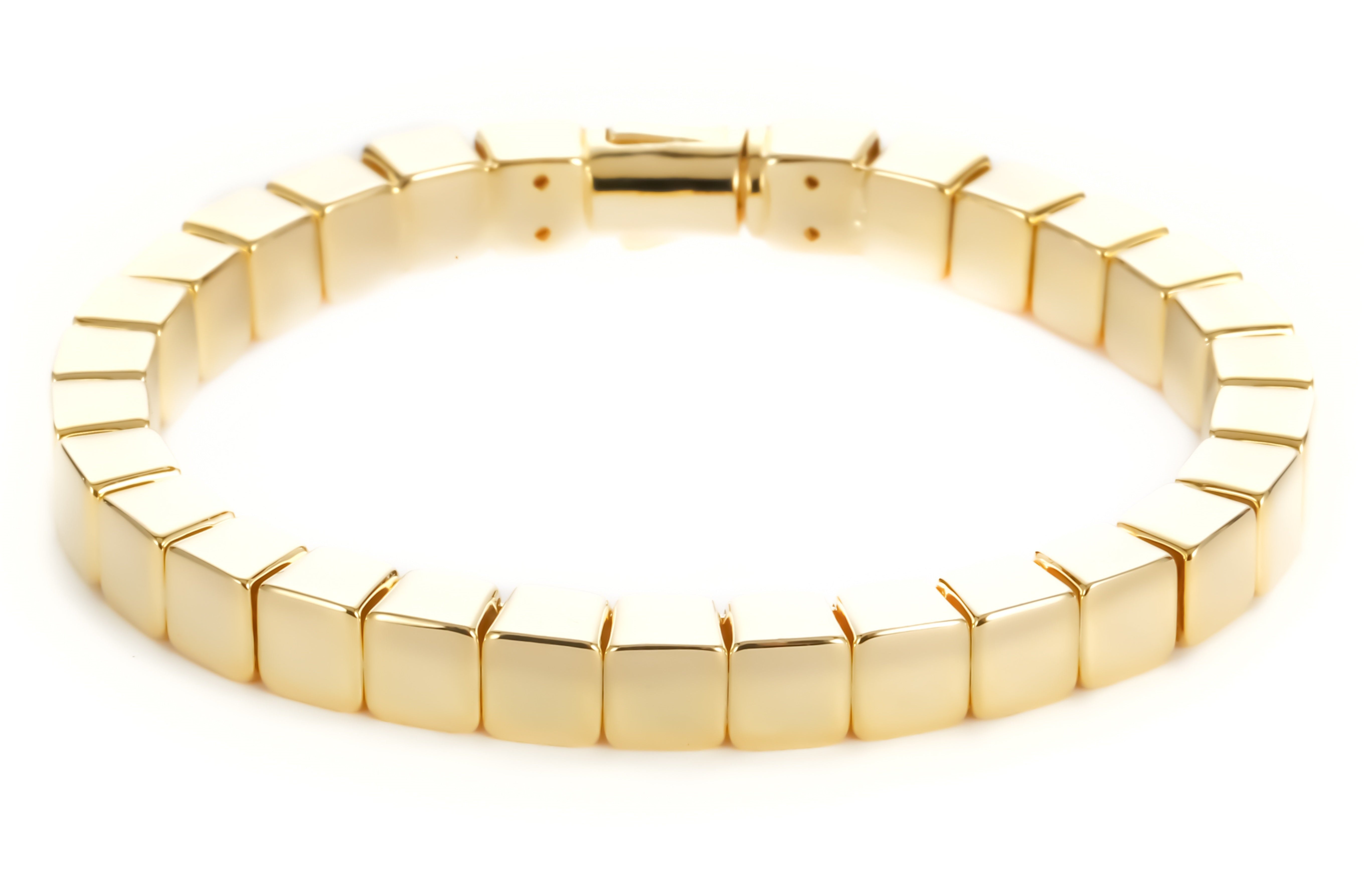 Capital Gold, Cube Bracelet, Mens bracelet, large men bracelet, gold bracelet, cube cuff, Large men bracelet, wide men bracelet,
